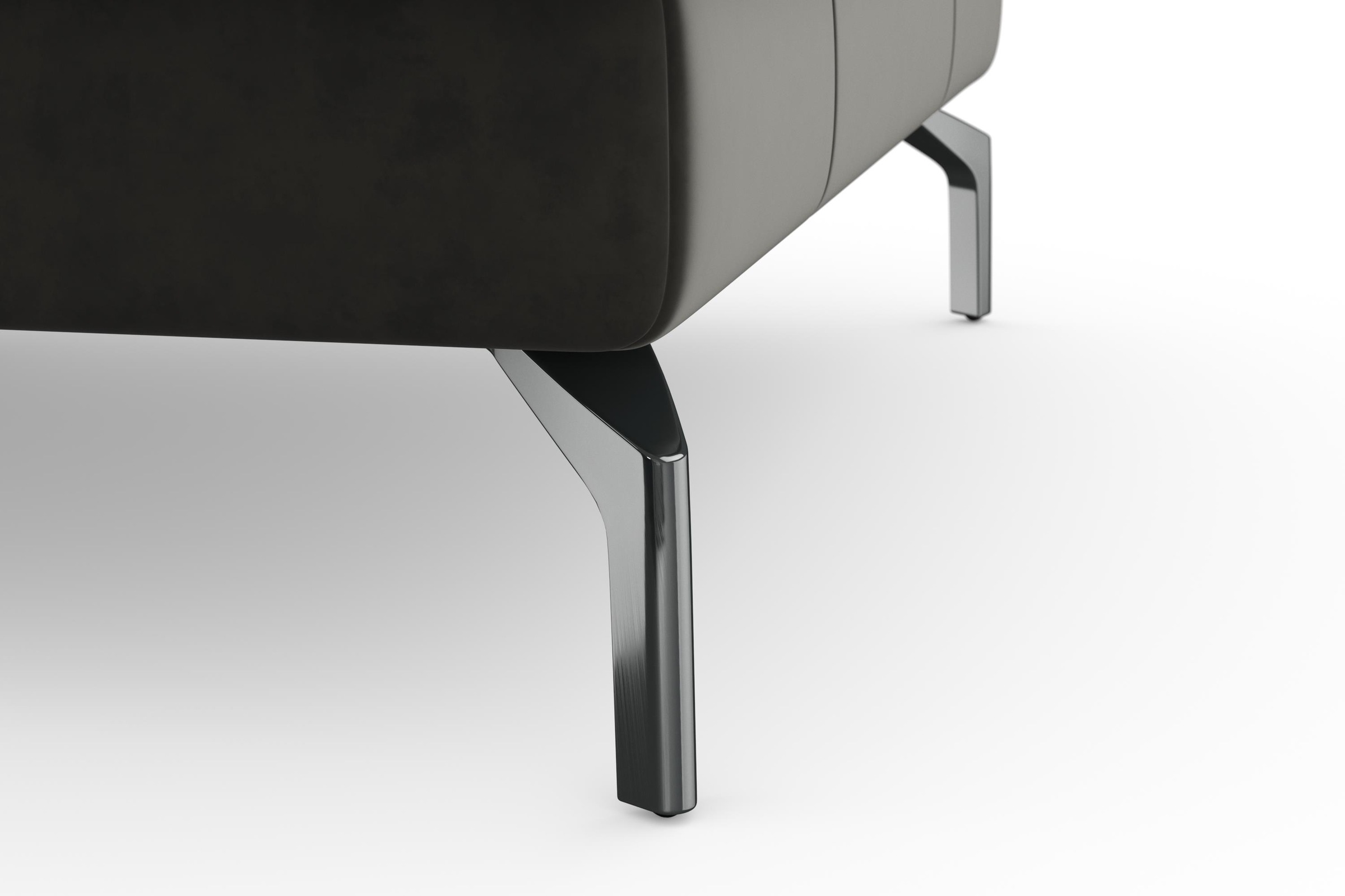 sit&more Ecksofa »Bendigo L-Form«, inklusive Sitztiefenverstellung, Bodenfreiheit 15 cm, in 2 Fußfarben