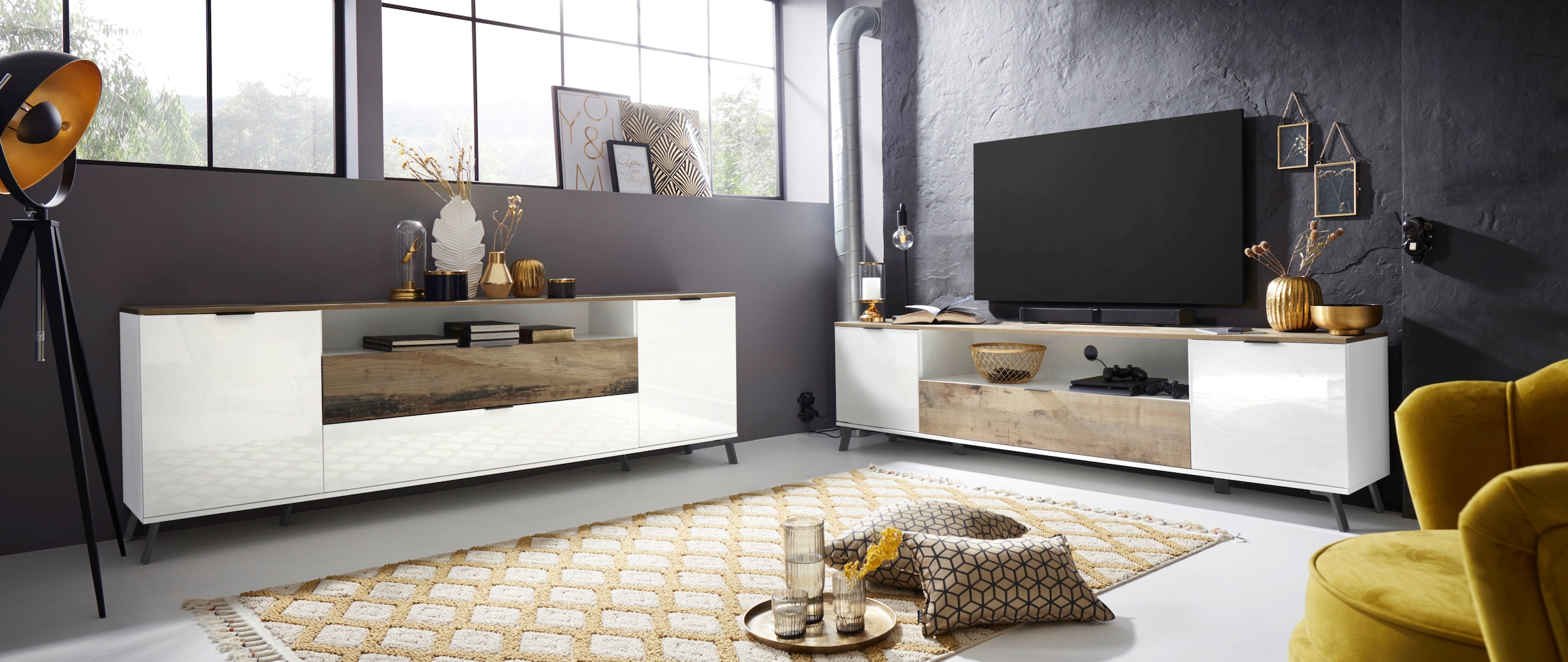 INOSIGN Lowboard »CASANOVATV-Board, TV-Schrank«, Breite ca. 220 cm