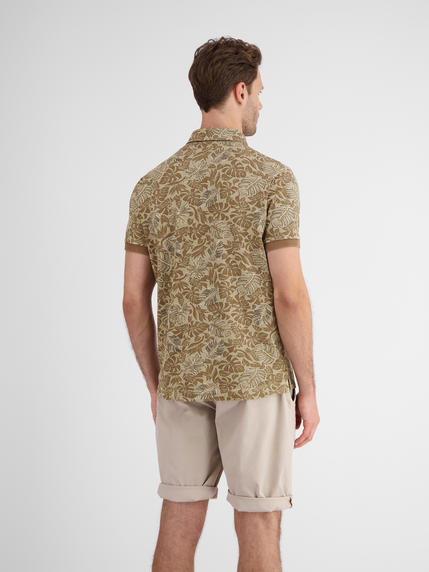 LERROS Poloshirt »LERROS Herren Poloshirt, floral bedruckt«