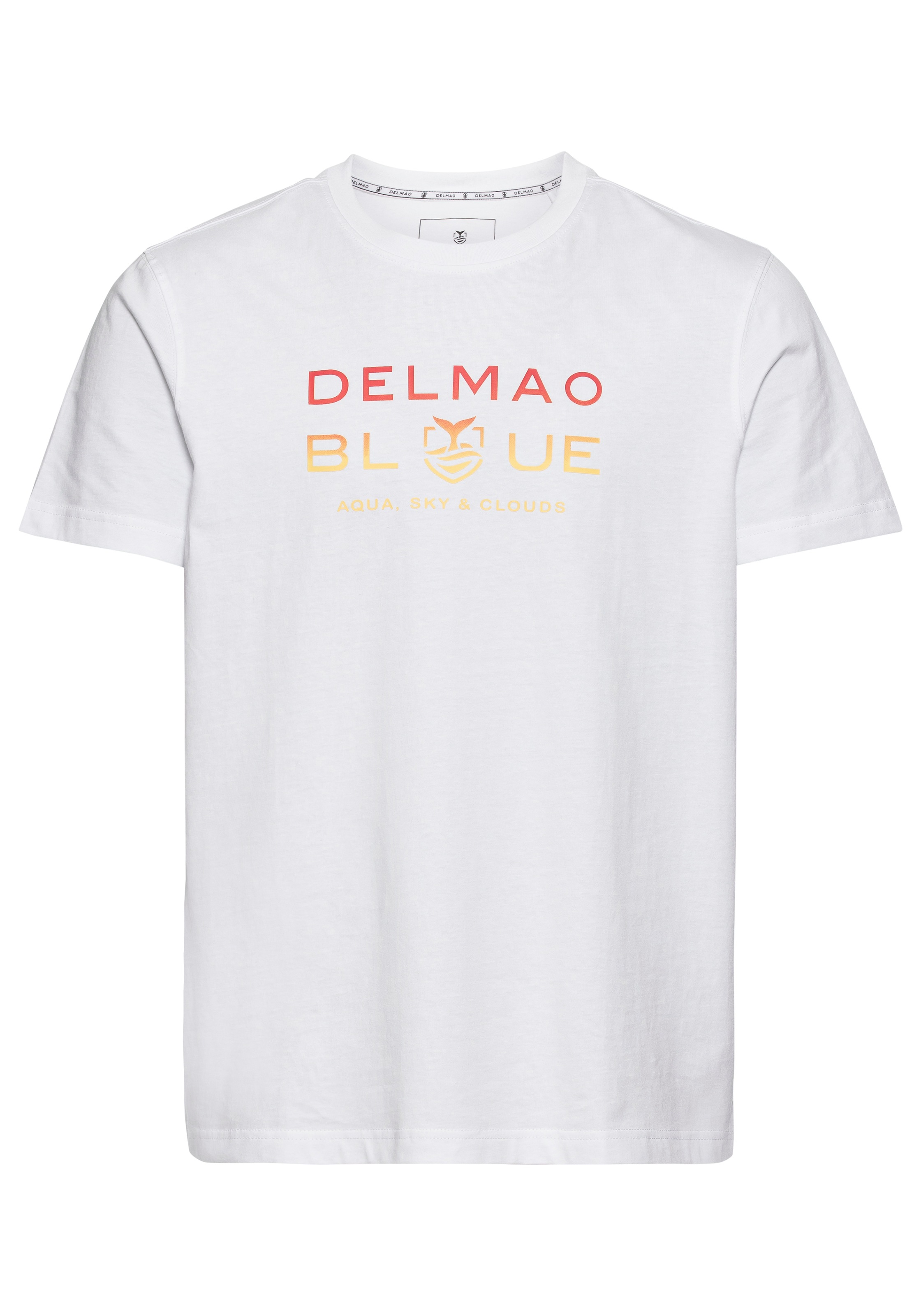 DELMAO T-Shirt, Kurzarm, bedruckt, Rundhals, aus 100% Baumwolle