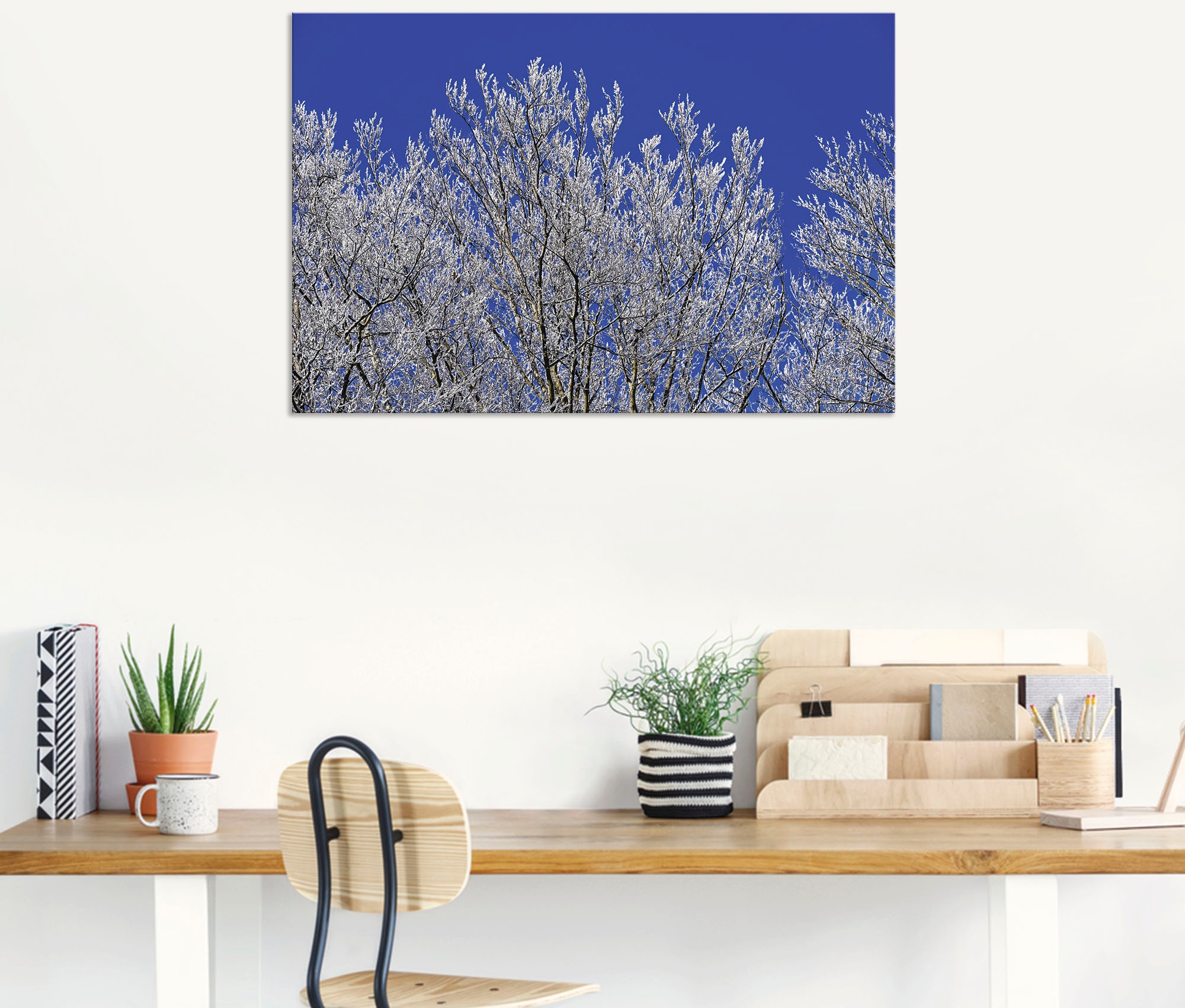 Artland Wandbild »Schneebedeckte Bäume«, Vier Jahreszeiten Bilder, (1 St.), als Alubild, Leinwandbild, Wandaufkleber oder Poster in versch. Größen