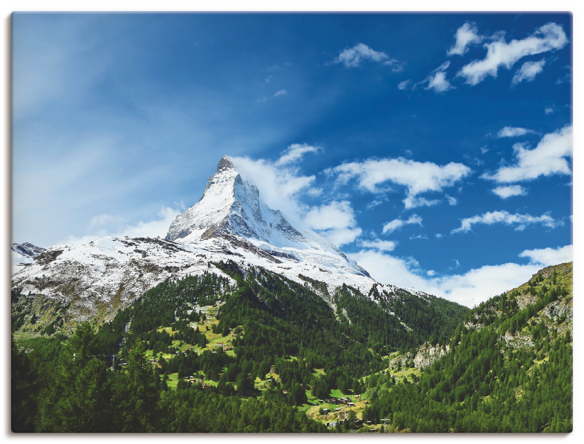 Artland Leinwandbild "Matterhorn", Berge, (1 St.), auf Keilrahmen gespannt günstig online kaufen