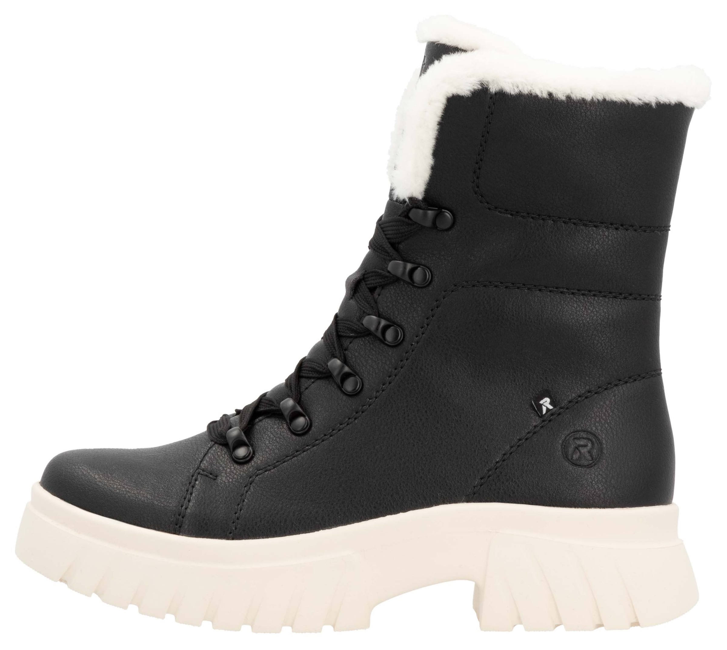 Rieker EVOLUTION Winterboots, Schnürboots, Plateaustiefelette, Profilsohle, Innenreißverschluss