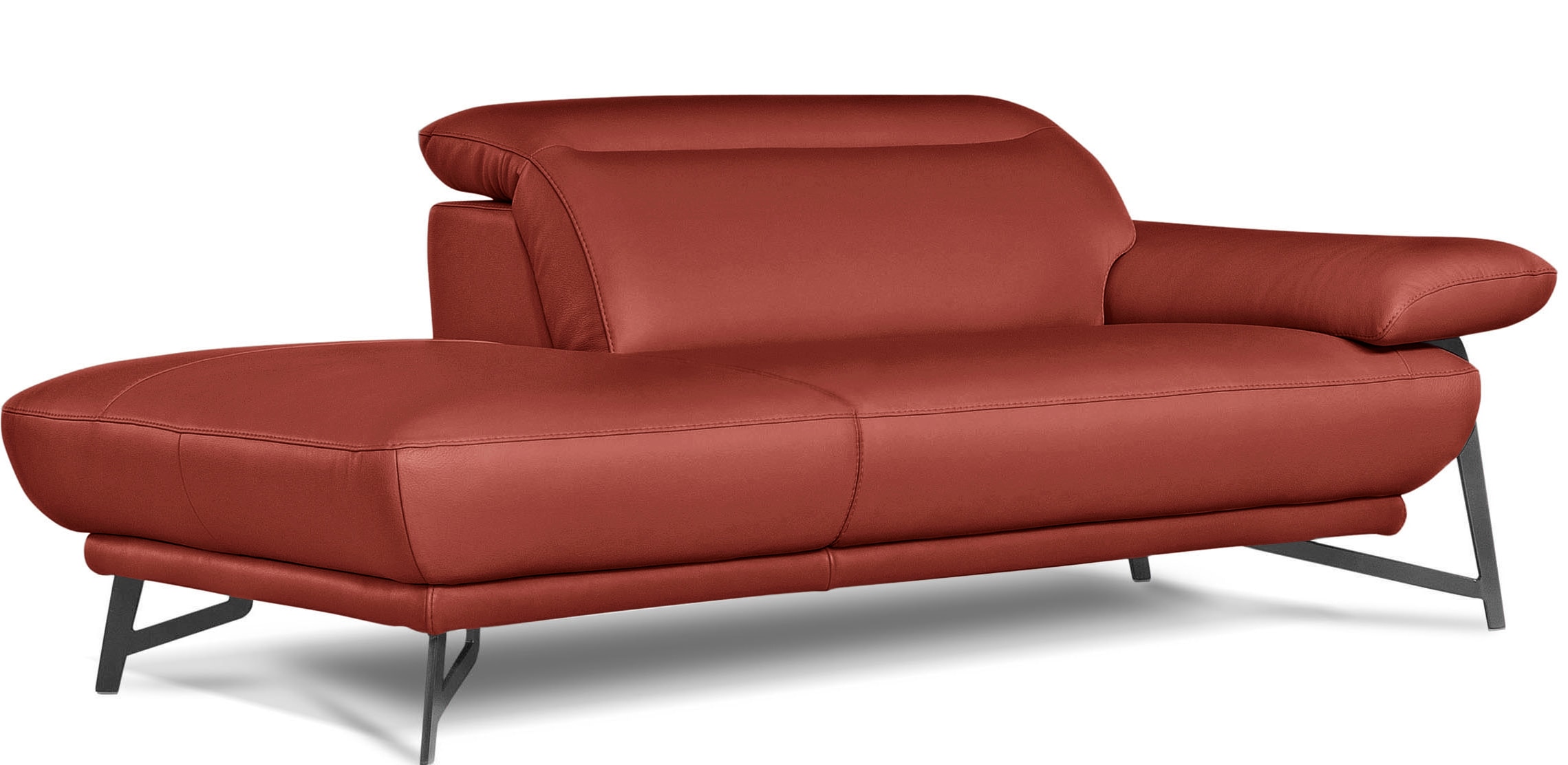 Egoitaliano Ottomane "Anais, Designsofa mit hohem Sitzkomfort, Designfuß", günstig online kaufen