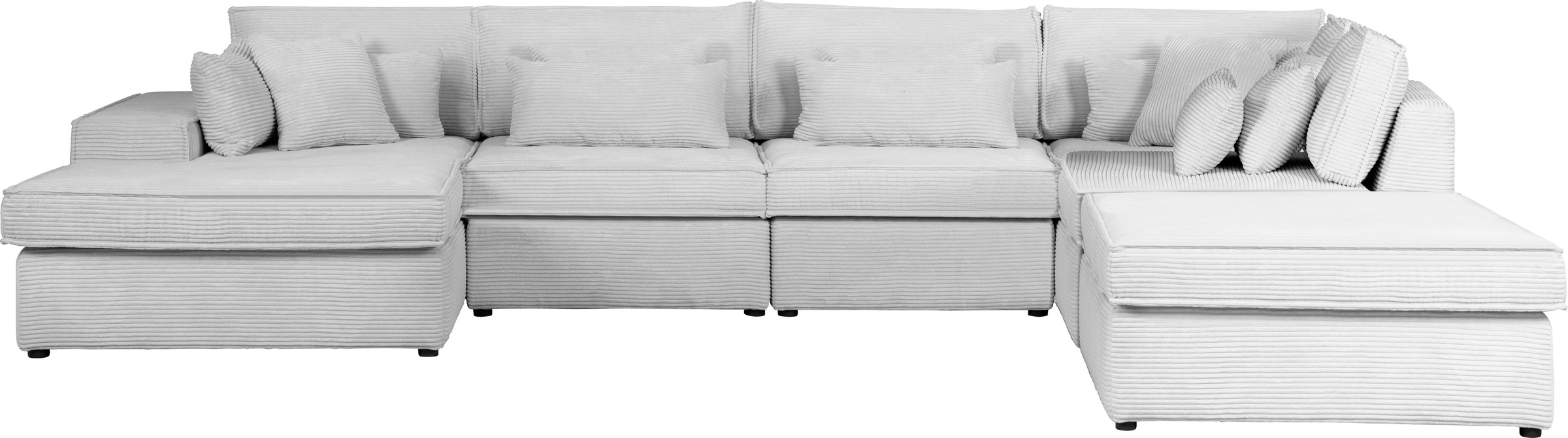 OTTO home Wohnlandschaft »Florid U-Form« 6 Teile, bestehend aus Modulen, vi günstig online kaufen