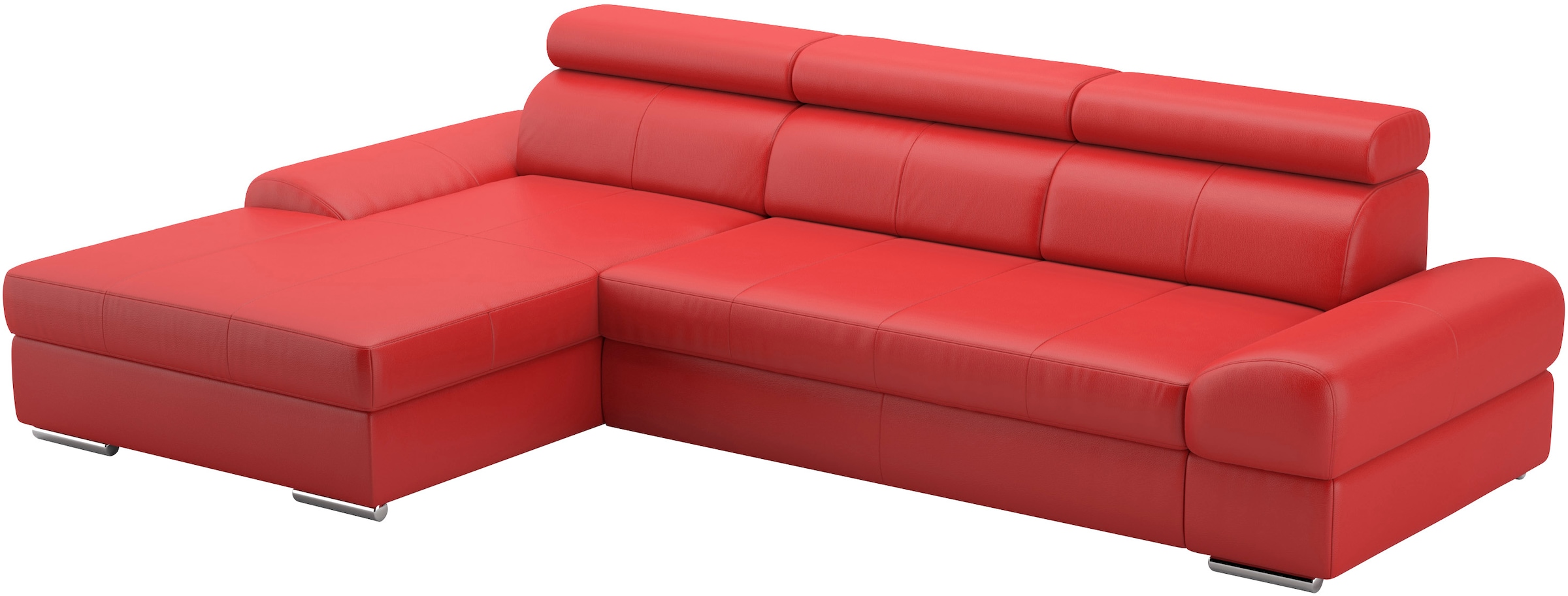 sit&more Ecksofa Broadway, mit verstellbaren Kopfteilen, wahlweise mit Bettfunktion