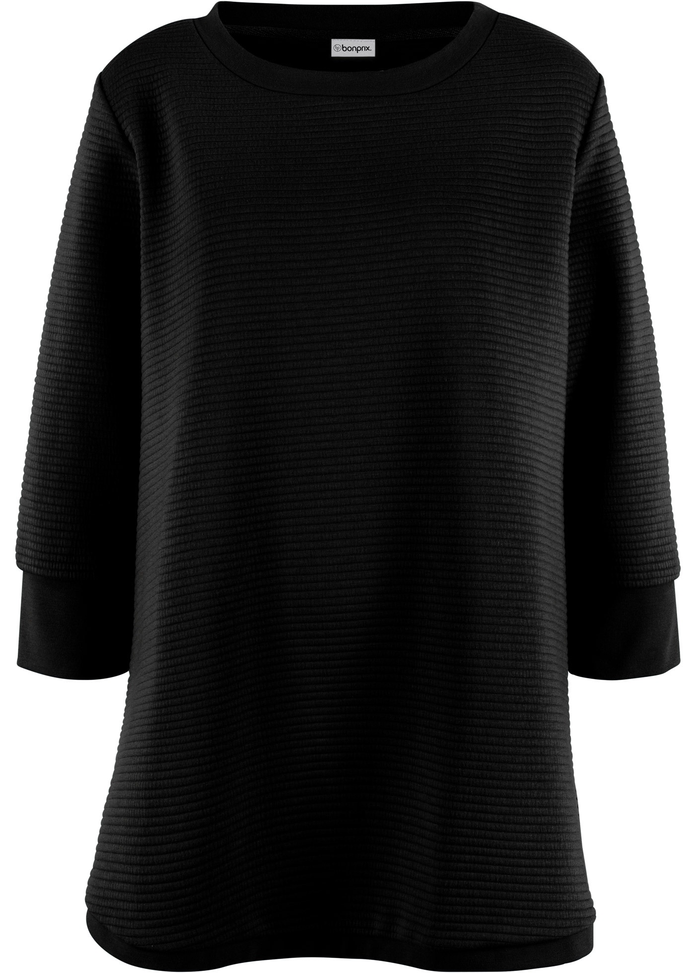 bonprix Sweatshirt , langer Schnitt, mit U-Bootausschnitt, mit Ballonärmeln
