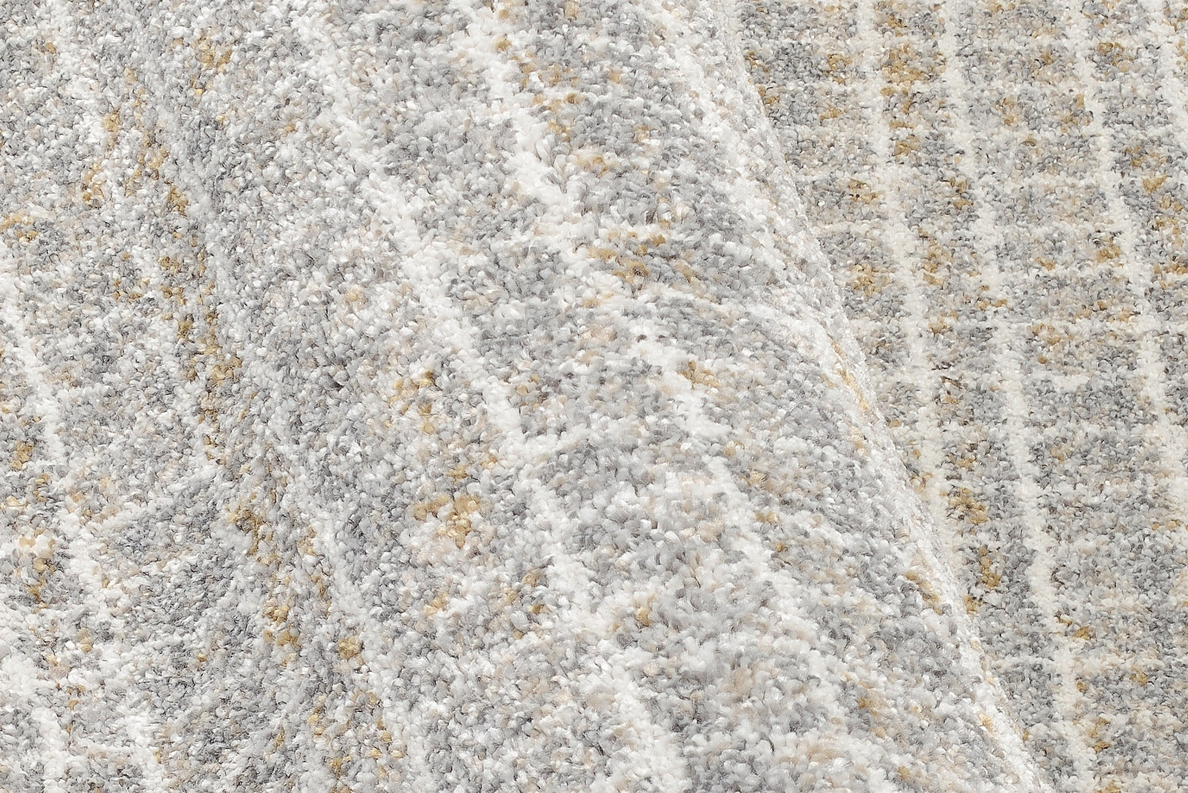 OCI DIE TEPPICHMARKE Teppich »NEW VILLA GEO«, quadratisch, 20 mm Höhe, fein kariertes Design, Wohnzimmer