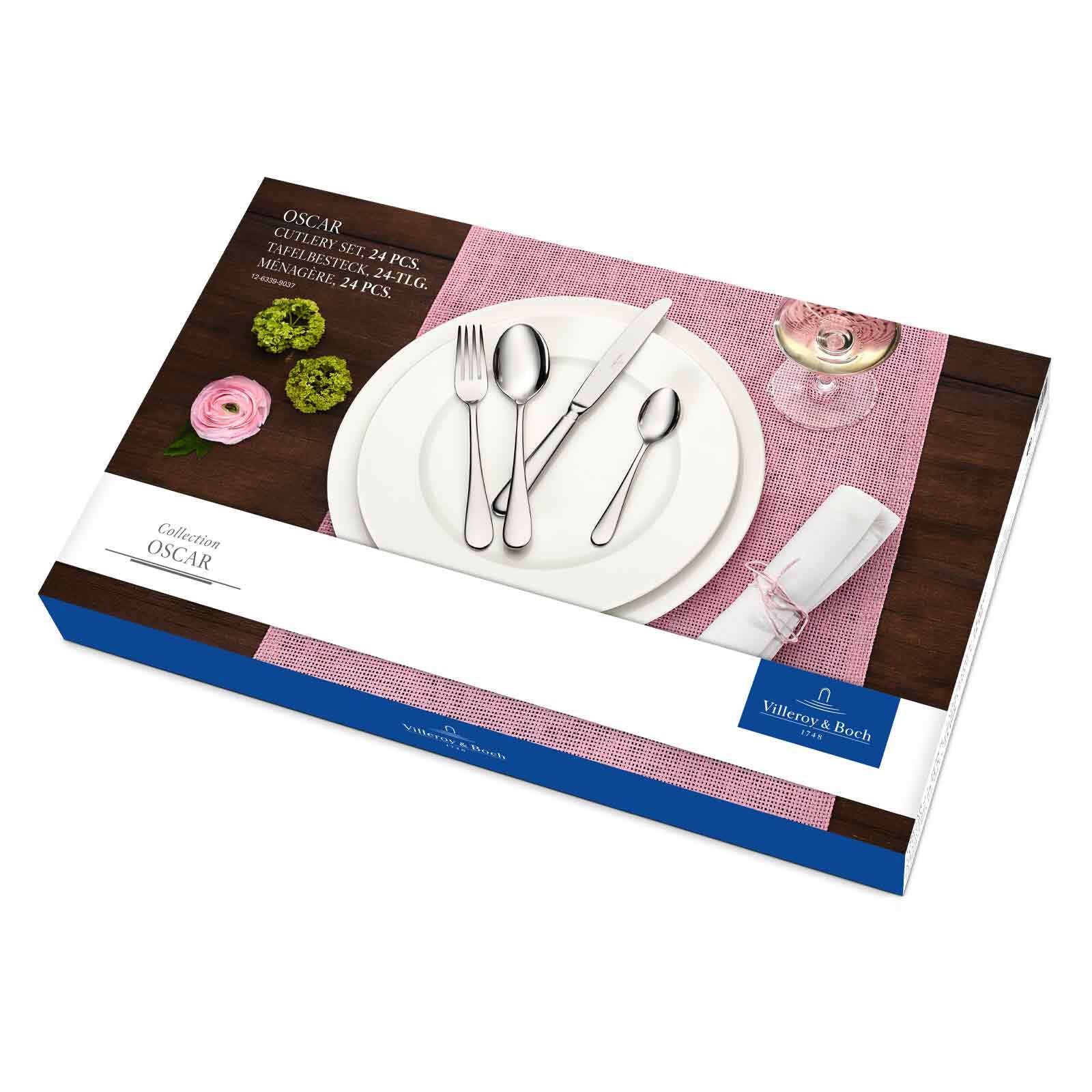 Villeroy & Boch Besteck-Set »Tafelbesteck Oscar 24er Set silber« günstig online kaufen