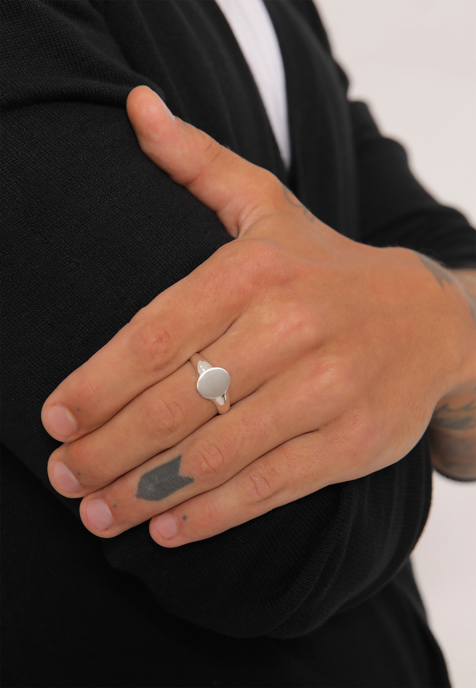 Kuzzoi Siegelring »Herren Siegelring Matt Basic Cool 925er Silber«