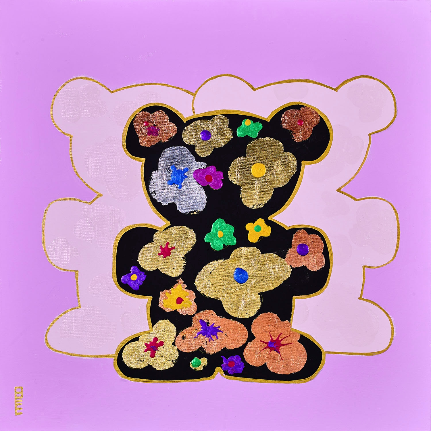 queence Leinwandbild »Bears VII« Bär   Bären   Kunst 1 Stk. tlg. Premium-Le günstig online kaufen