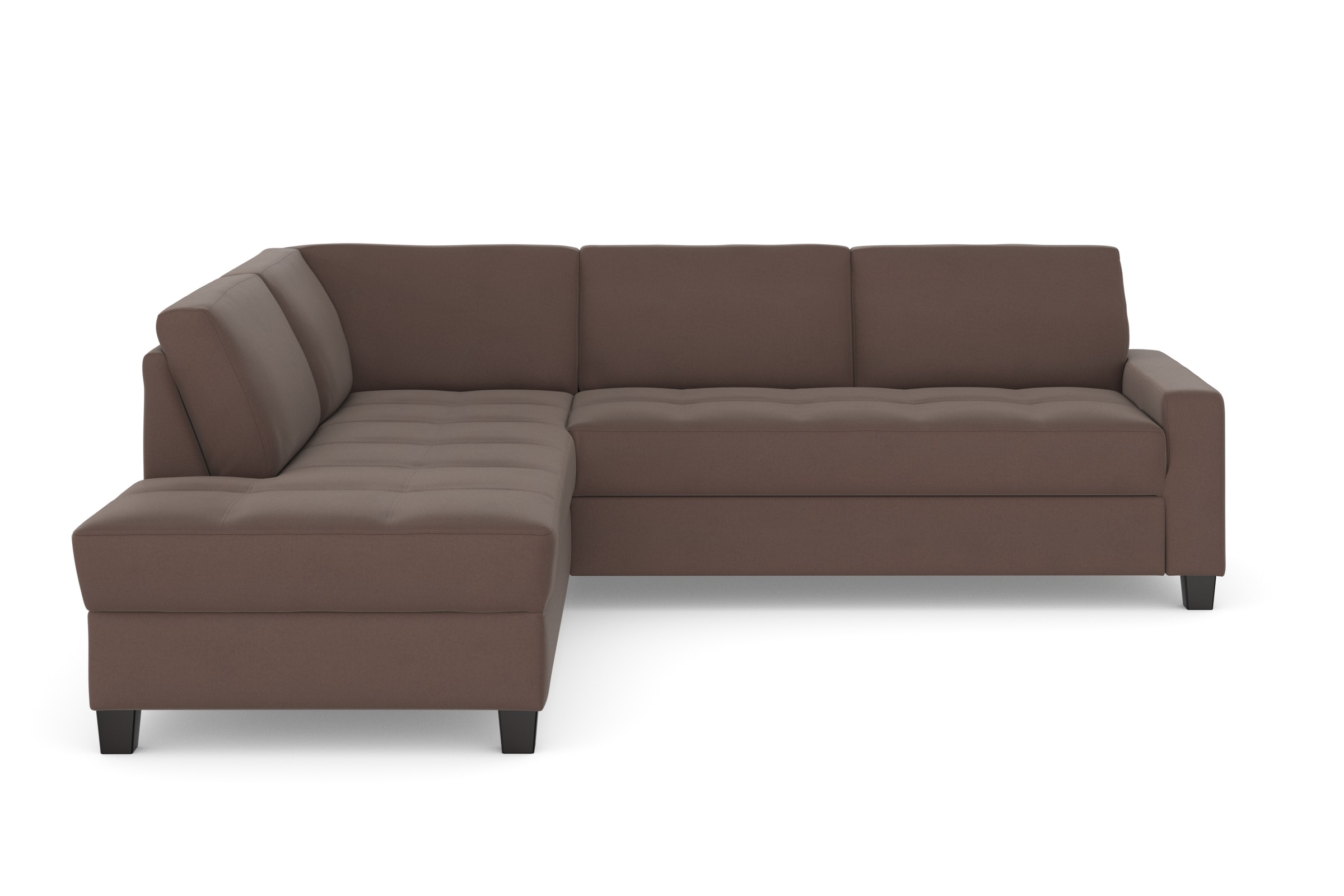 DOMO collection Ecksofa "Florentina zeitlos und elegant, Sitznähte als Desi günstig online kaufen