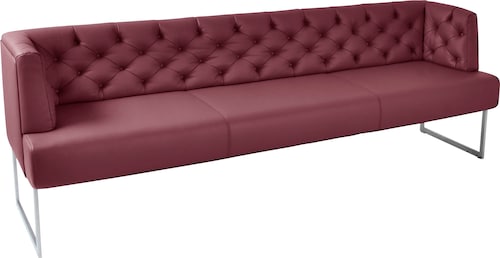 K+W Komfort & Wohnen Polsterbank »Creso« im modernen Chesterfield-Look, Füß günstig online kaufen