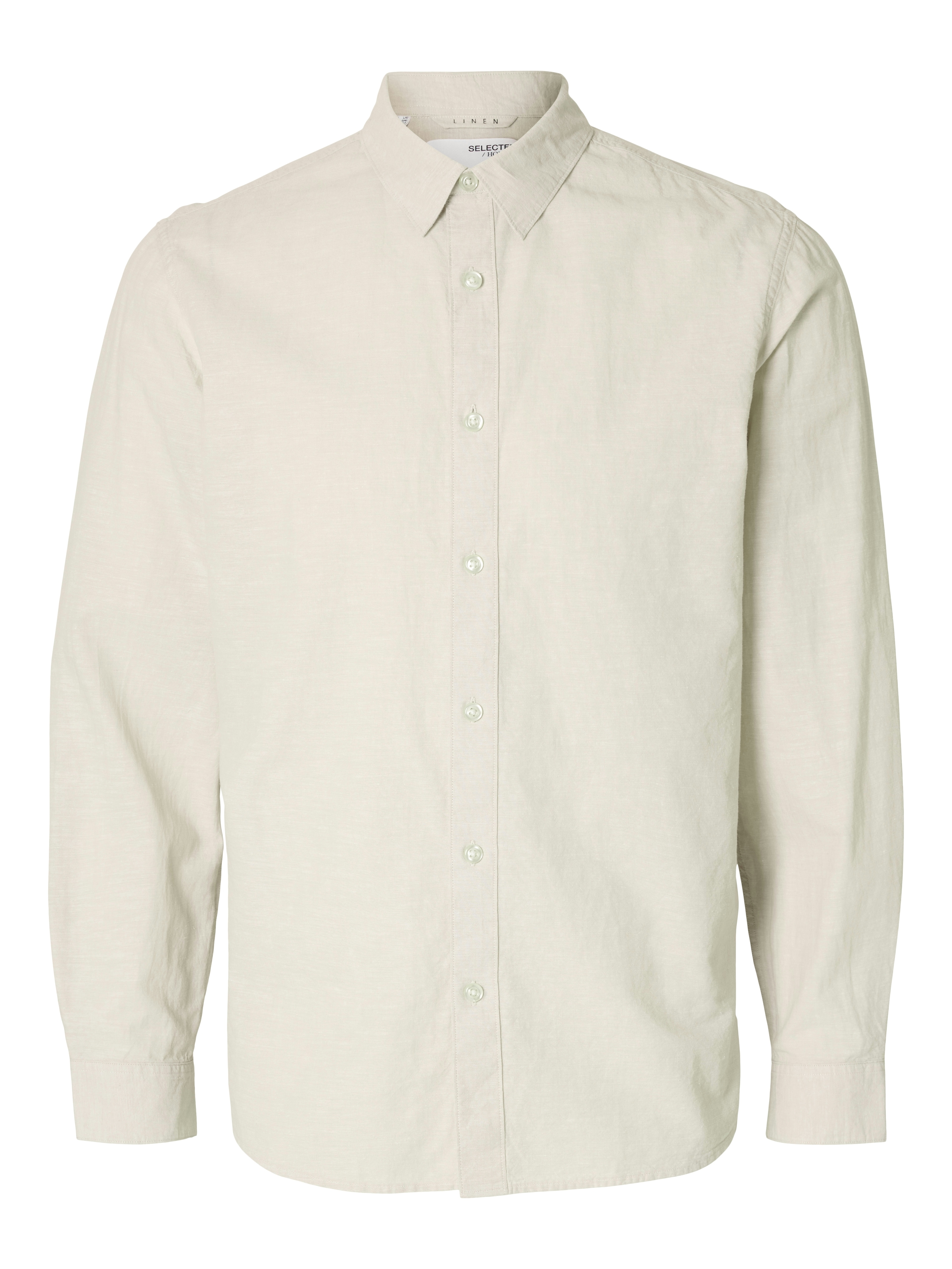 SELECTED HOMME Leinenhemd »NEW-LINEN SHIRT«, unifarben