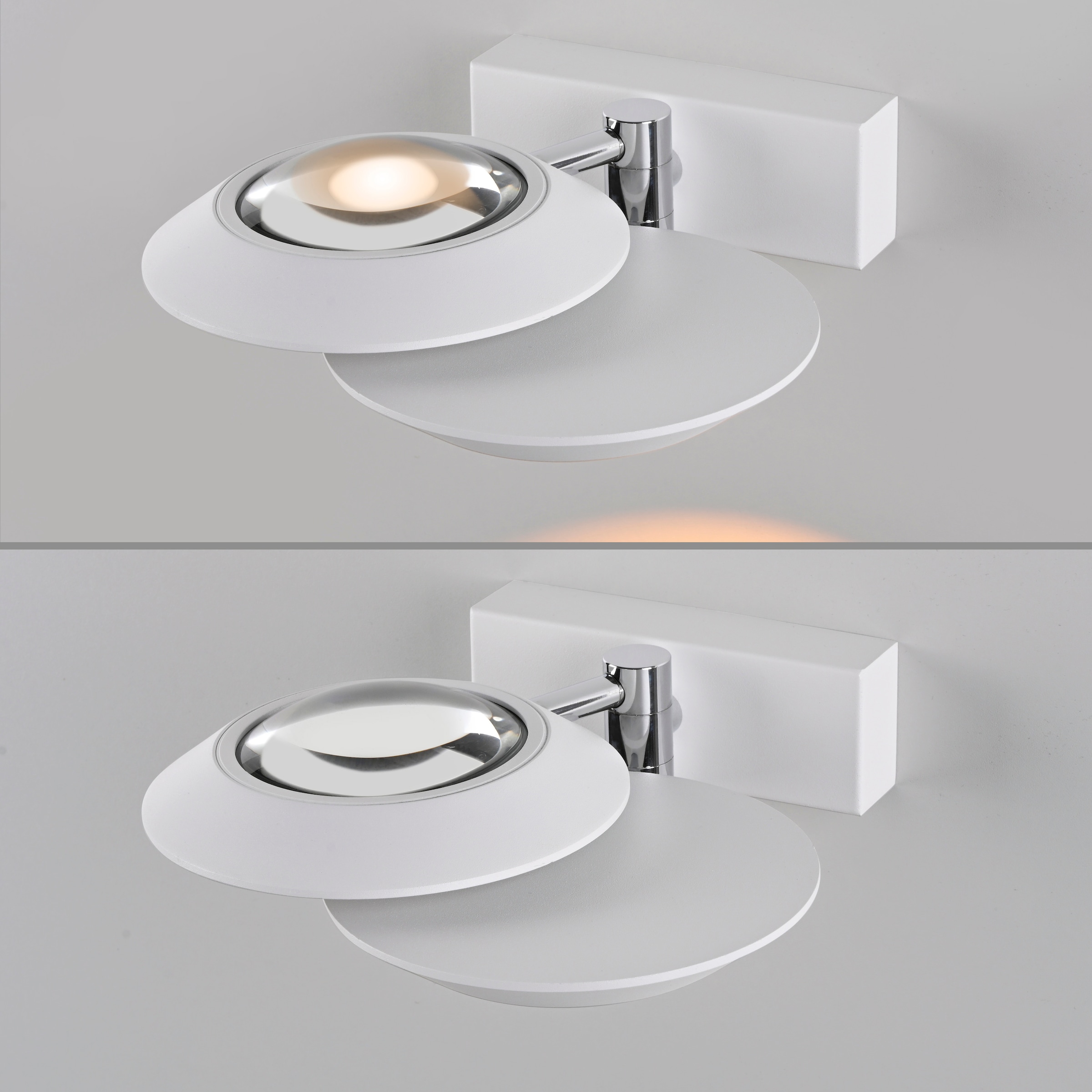 Neuhaus PURE LED Wandleuchte »PURE Oculis« LED-Board 1 Stk. Warmweiß Dimmfähig über separaten Tronicdimmer, dreh- & schwenkbar