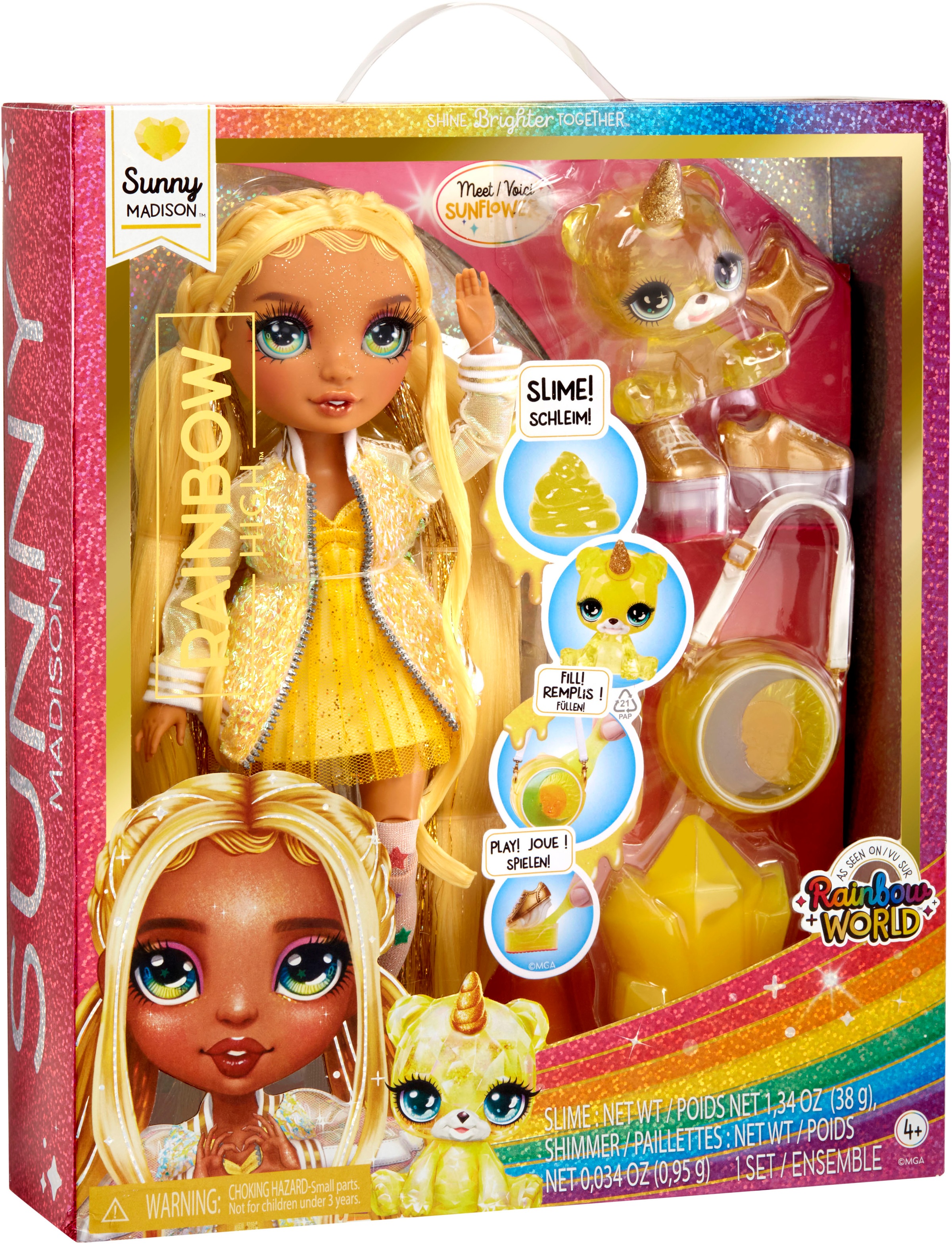 RAINBOW HIGH Anziehpuppe »Classic Rainbow Fashion Doll- Sunny (yellow)«