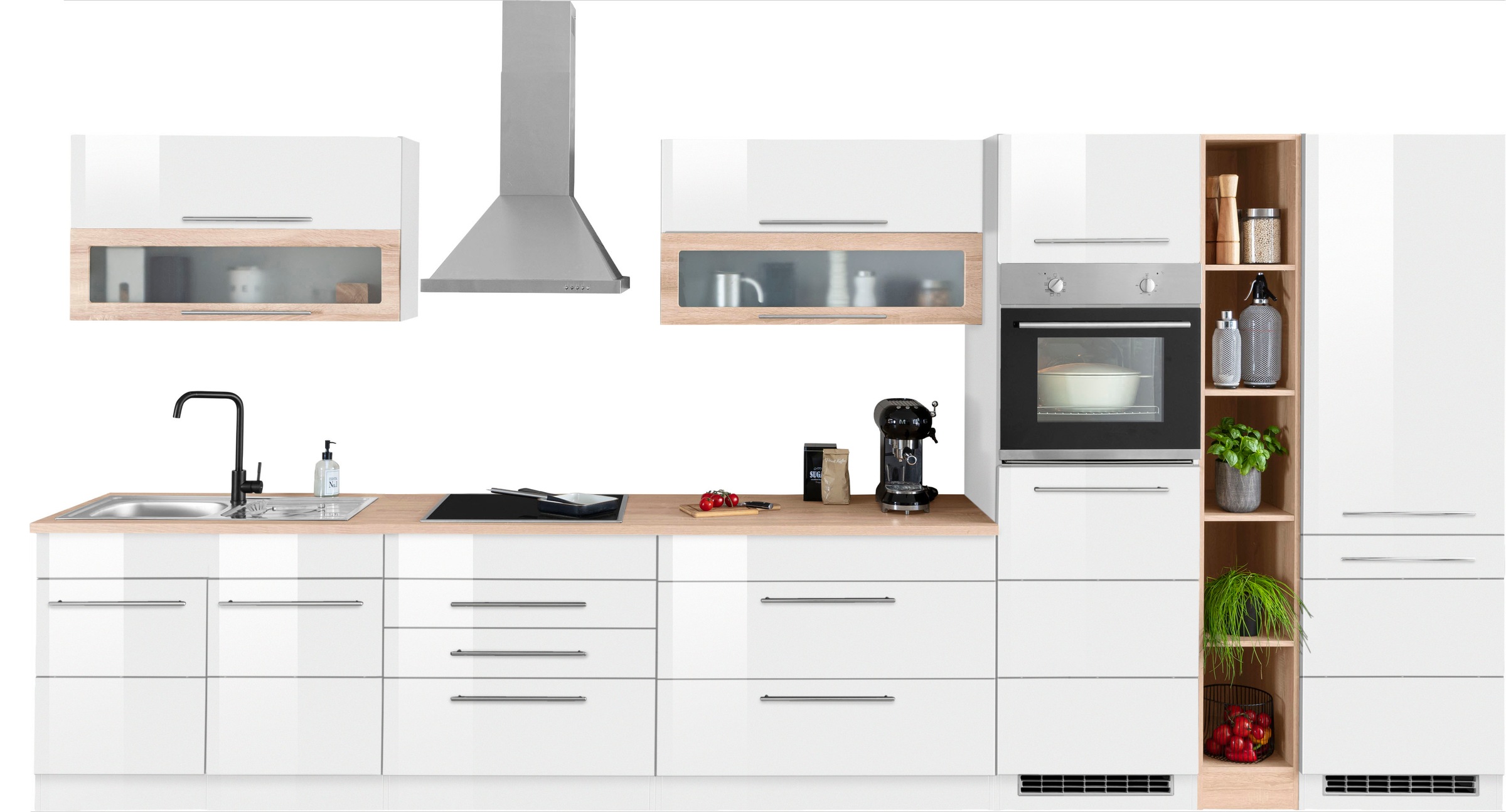 KOCHSTATION Küchenzeile »KS-Wien« Breite 430 cm, wahlweise mit E-Geräten un günstig online kaufen