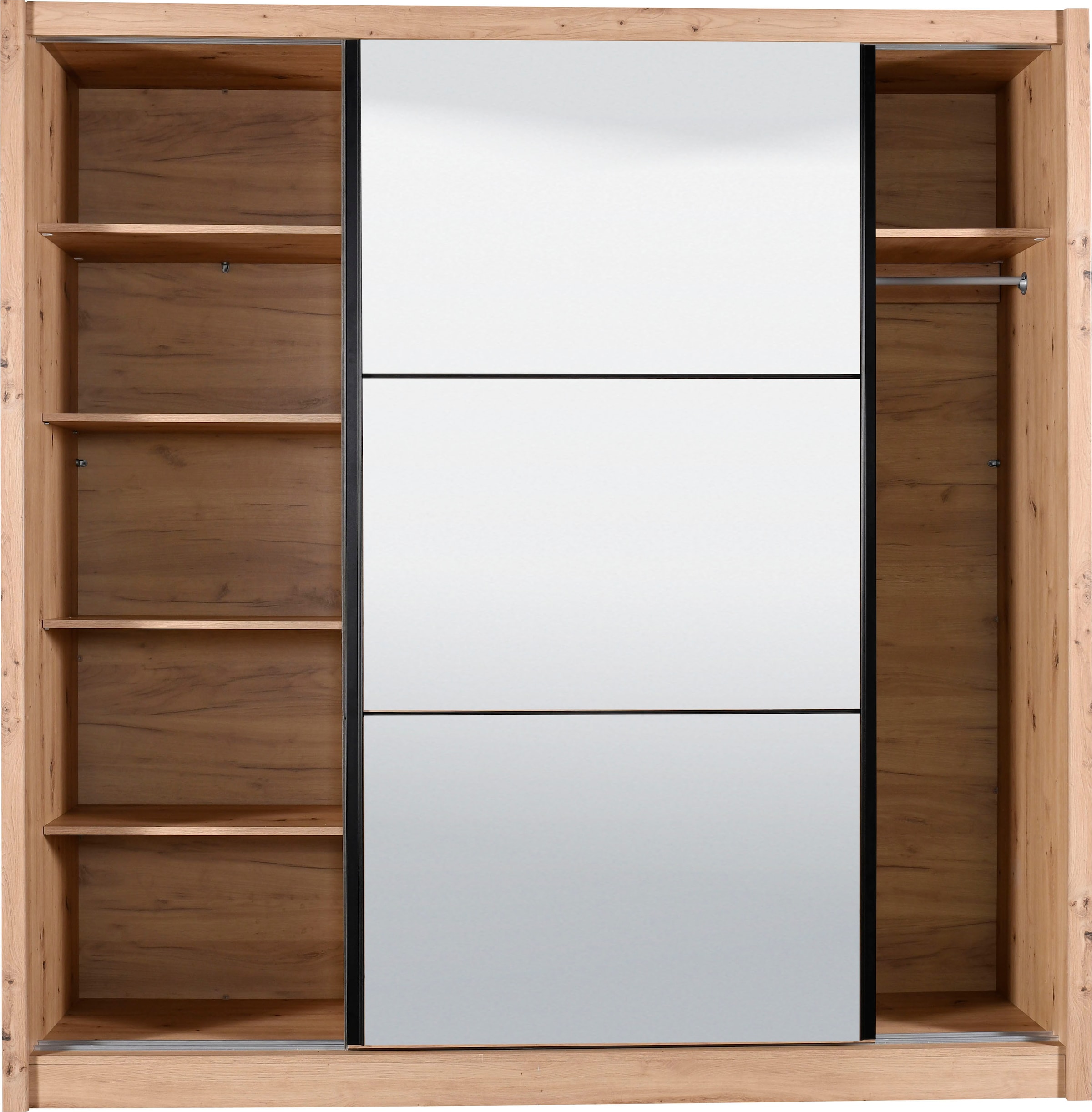 Schwebetürenschrank Spiegel INOSIGN »Navara«, kaufen und zusätzlichen mit Einlegeböden online