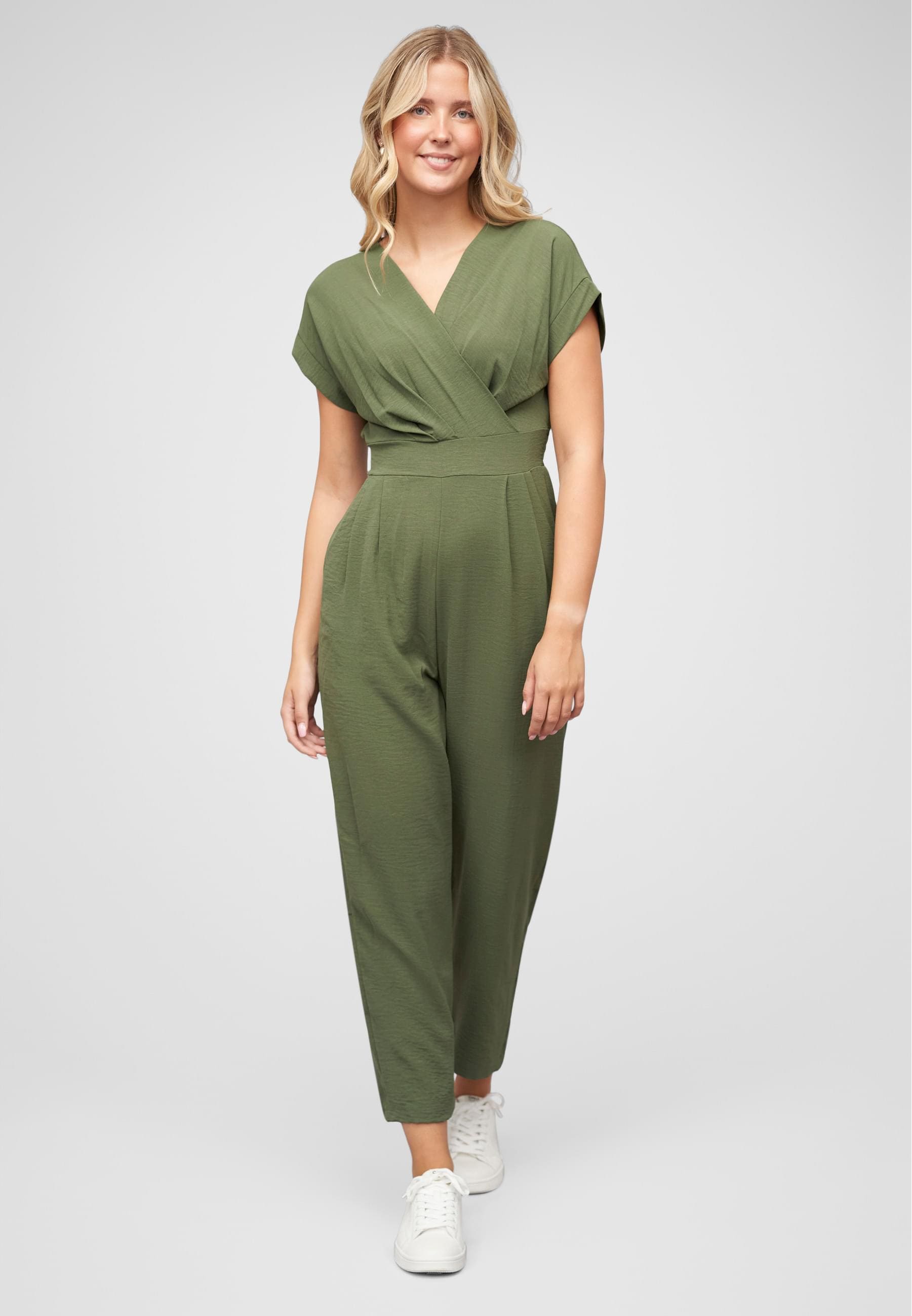 CLOUD 5IVE Jumpsuit »CLOUD 5IVE Jumpsuit in Wickeloptik mit 2-Pockets« 1 Stk.