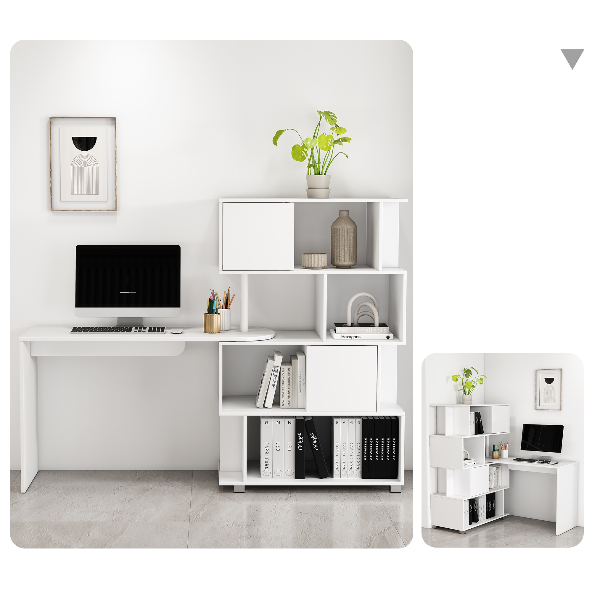 OTTO home Schreibtisch »Inovo« Set, als Eckschreibtisch oder Schreibtisch n günstig online kaufen