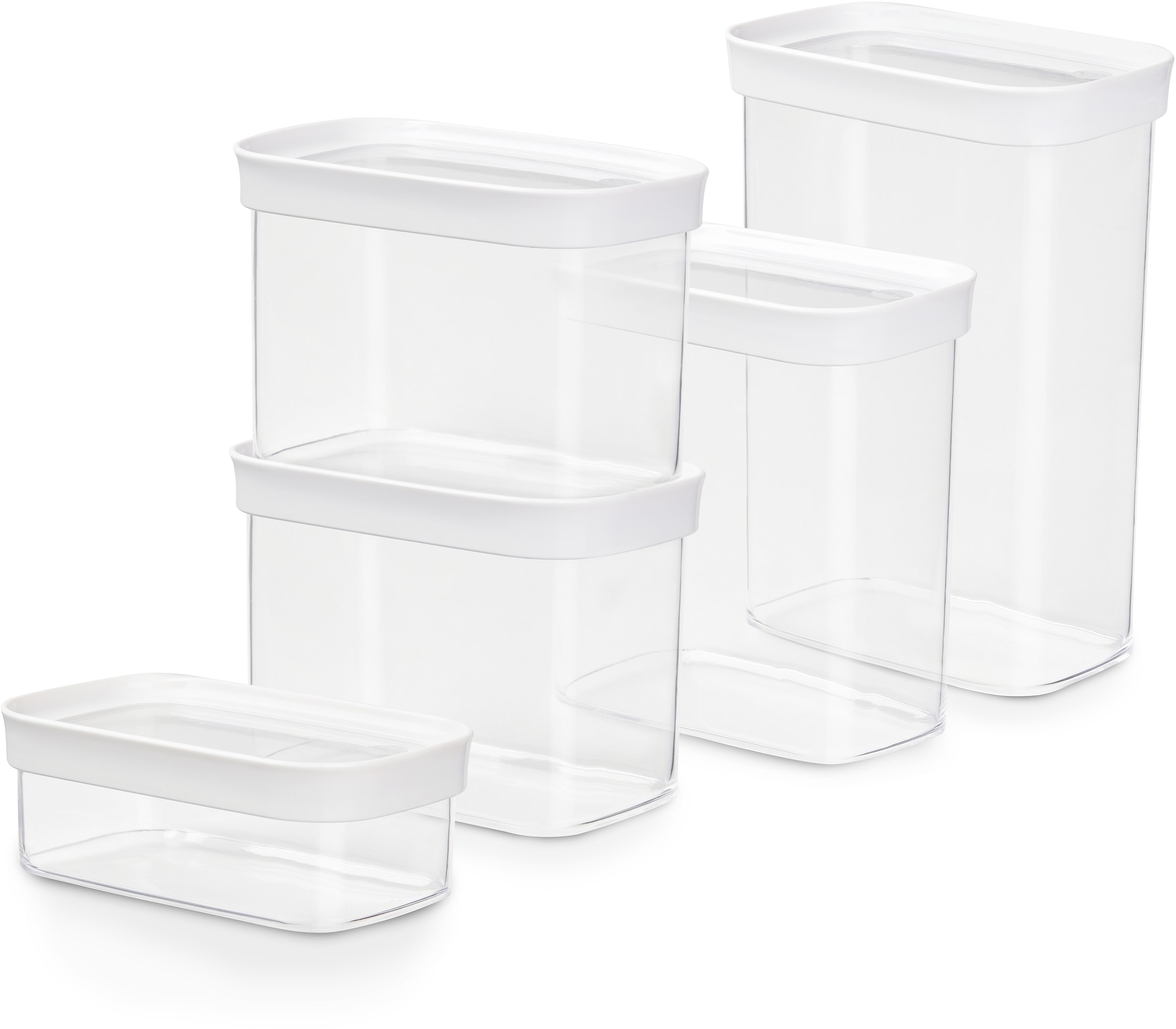 Emsa Vorratsdose »N11428 Optima« Set, 5 Stk. tlg. rechteckig, sicher, hygie günstig online kaufen