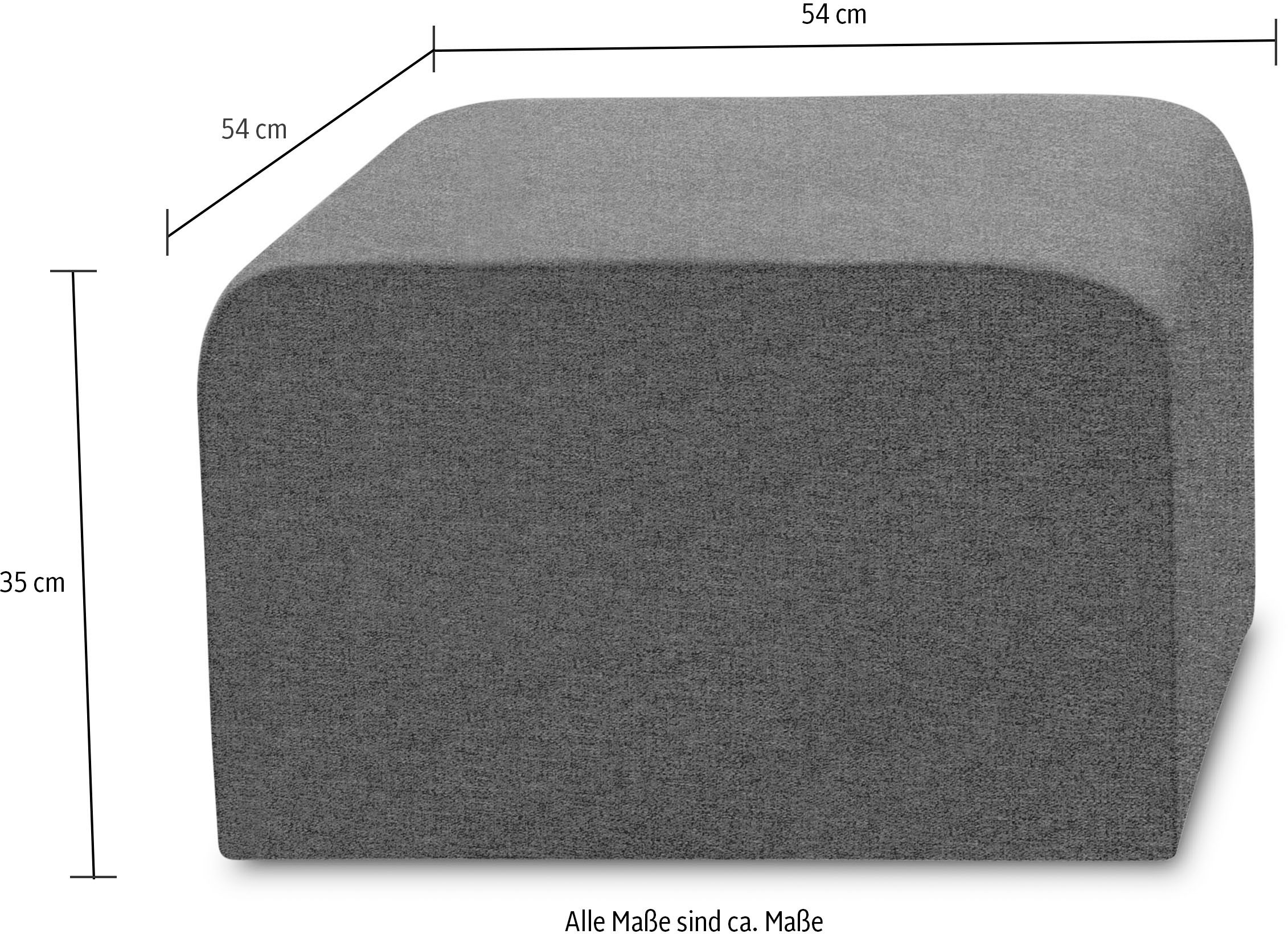 DOMO collection Sessel »mit Hocker 700017 ideal für kleine Räume, platzsparend, bequem«, Hocker unter dem Sessel verstaubar, lieferbar in nur 2 Wochen