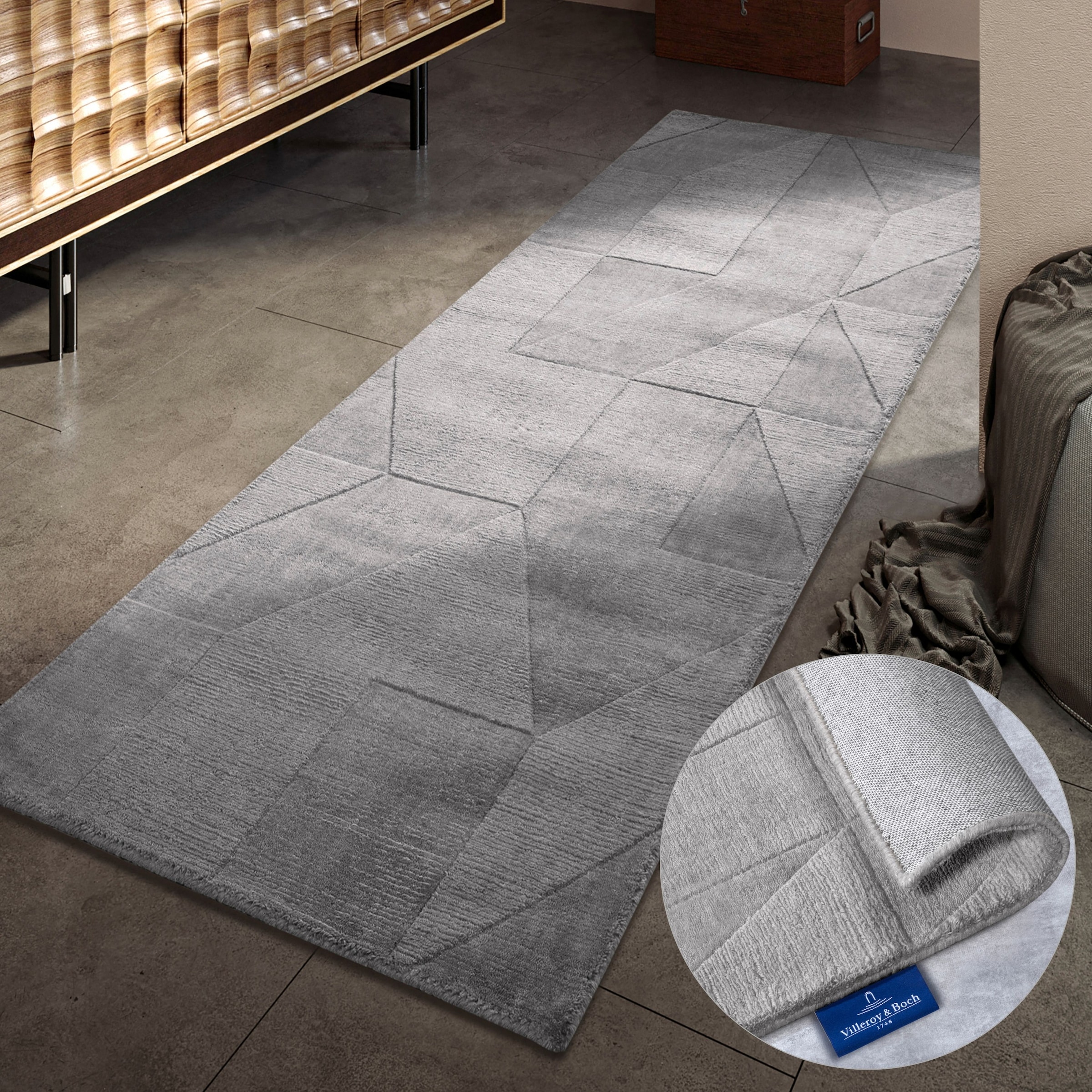 Villeroy & Boch Wollteppich »Ursule«, rechteckig, 10 mm Höhe, Läufer, handg günstig online kaufen