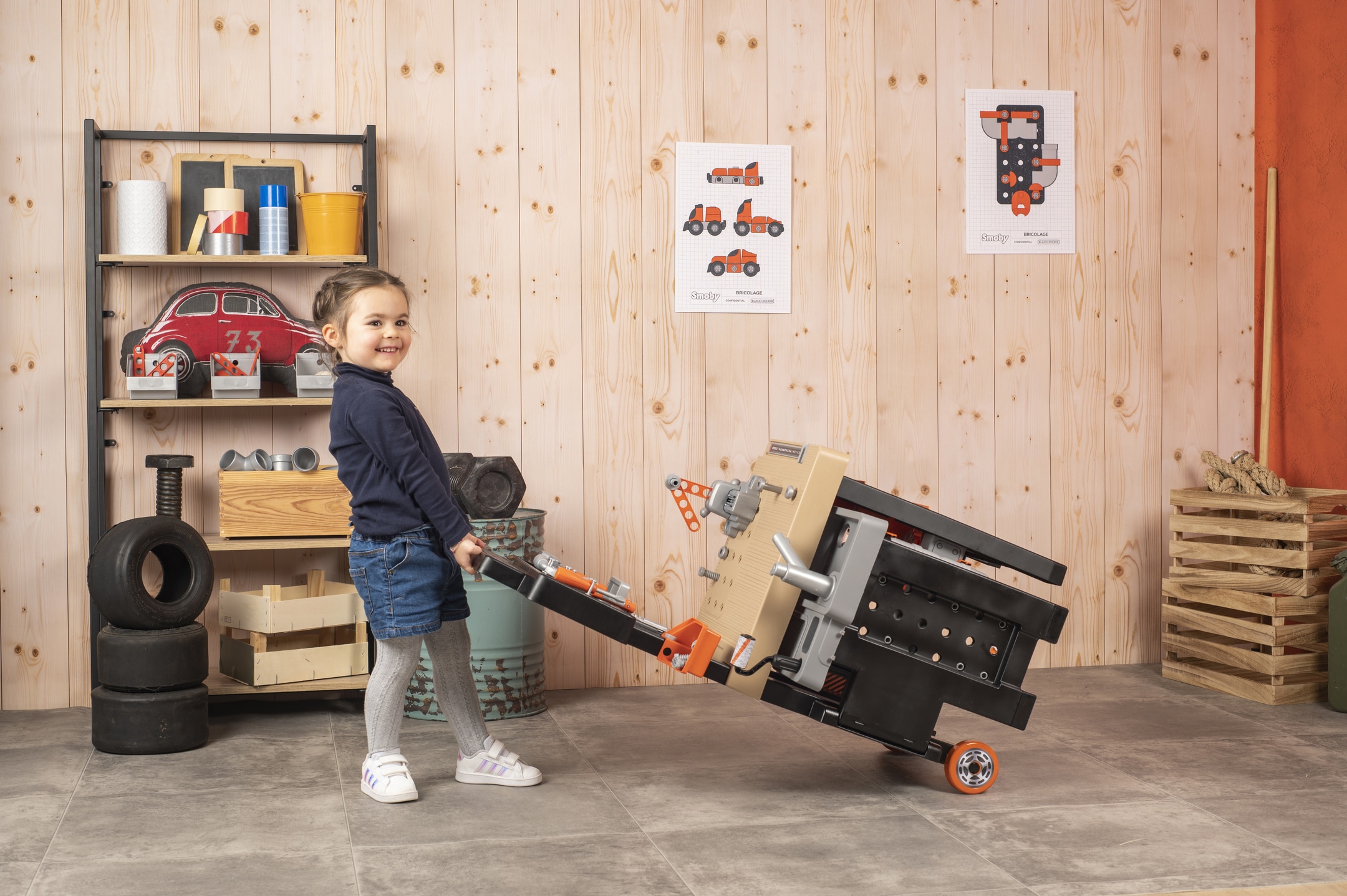 Smoby Spielwerkbank »Black + Decker, Mega Werkbank Center«