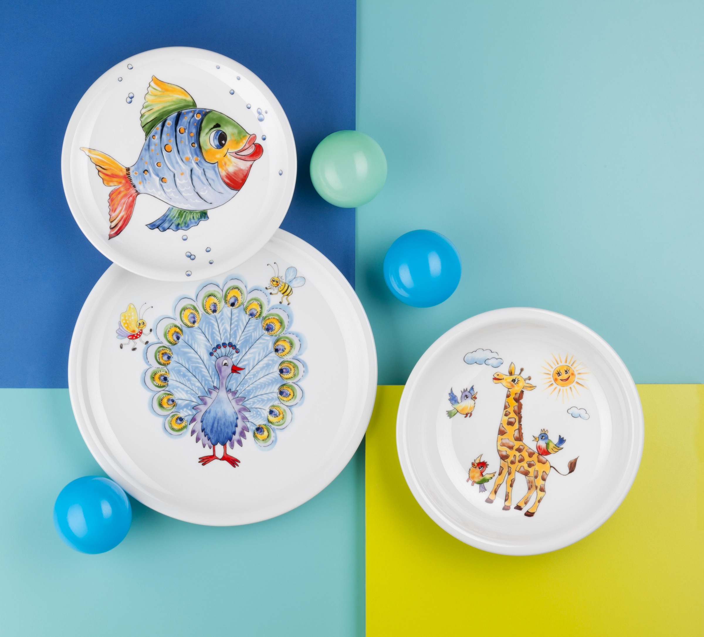 Seltmann Weiden Frühstücksteller »Compact - Bunte Tierwelt« rund, Ø 19 cm günstig online kaufen