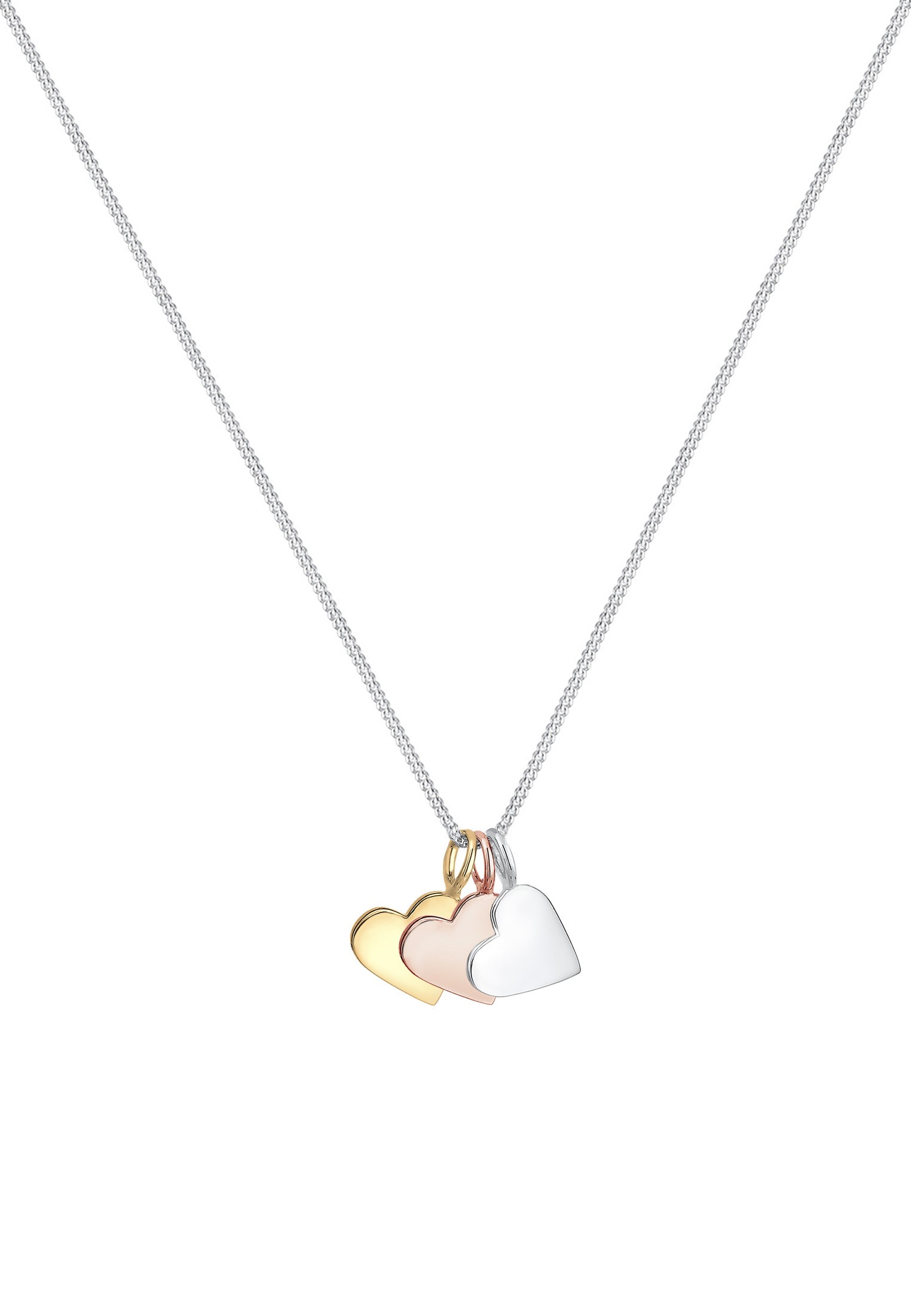 Elli Kette mit Anhänger »Anhänger Herz 925 Sterling Silber Rosegold«