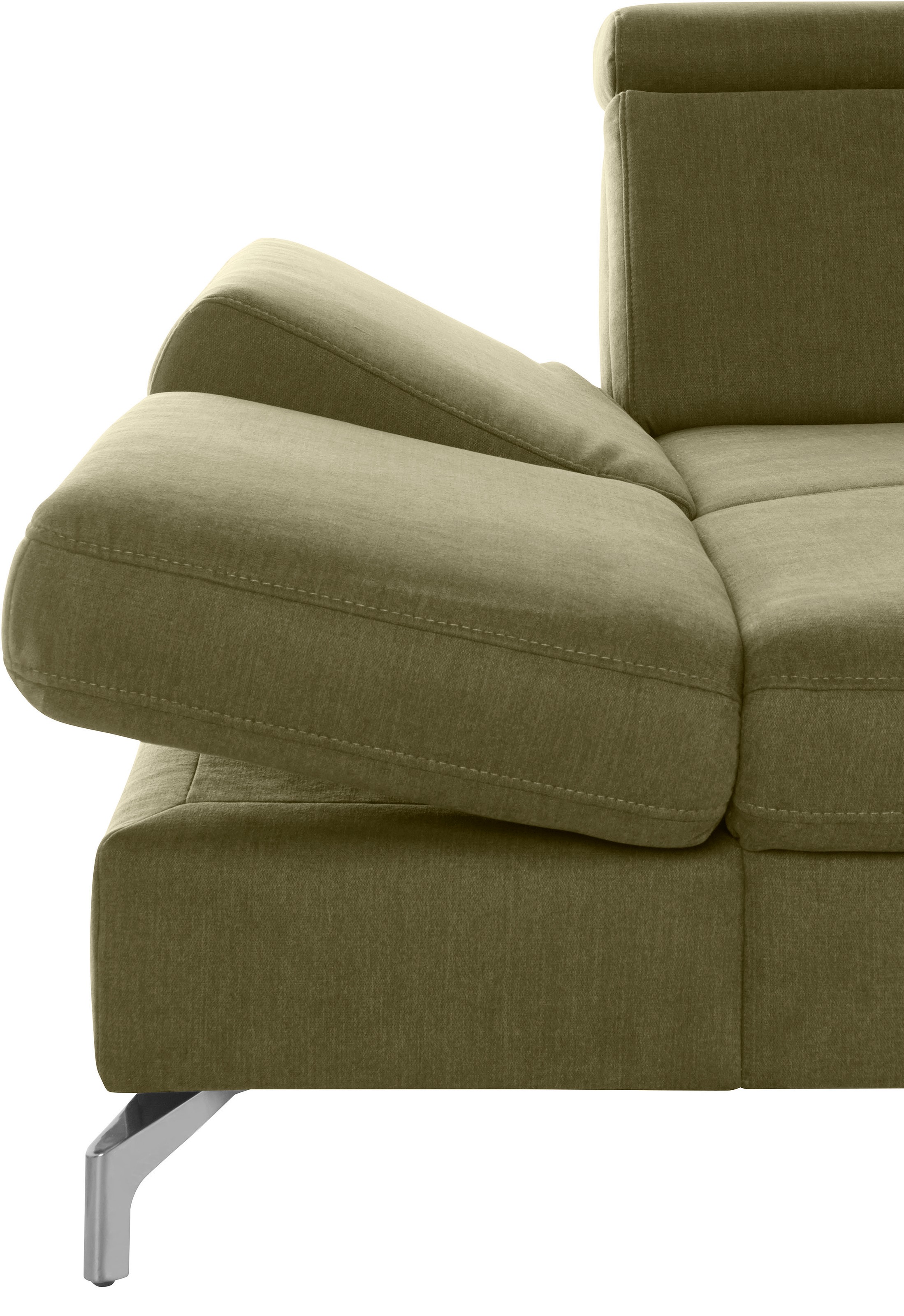 sit&more Wohnlandschaft »Brisbane U-Form«, Fußhöhe 12 cm, inklusive Sitztiefen-, Armteil- und Kopfteilverstellung