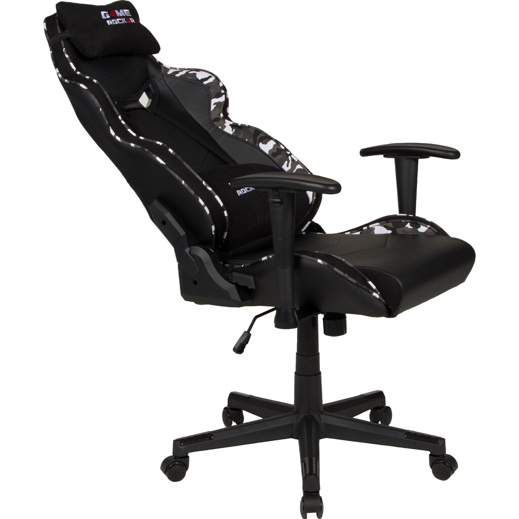 Duo Collection Chefsessel »Game-Rocker G-30«, Kunstleder-Stoff-Microfaser, Gaming Chair in Camouflage Optik