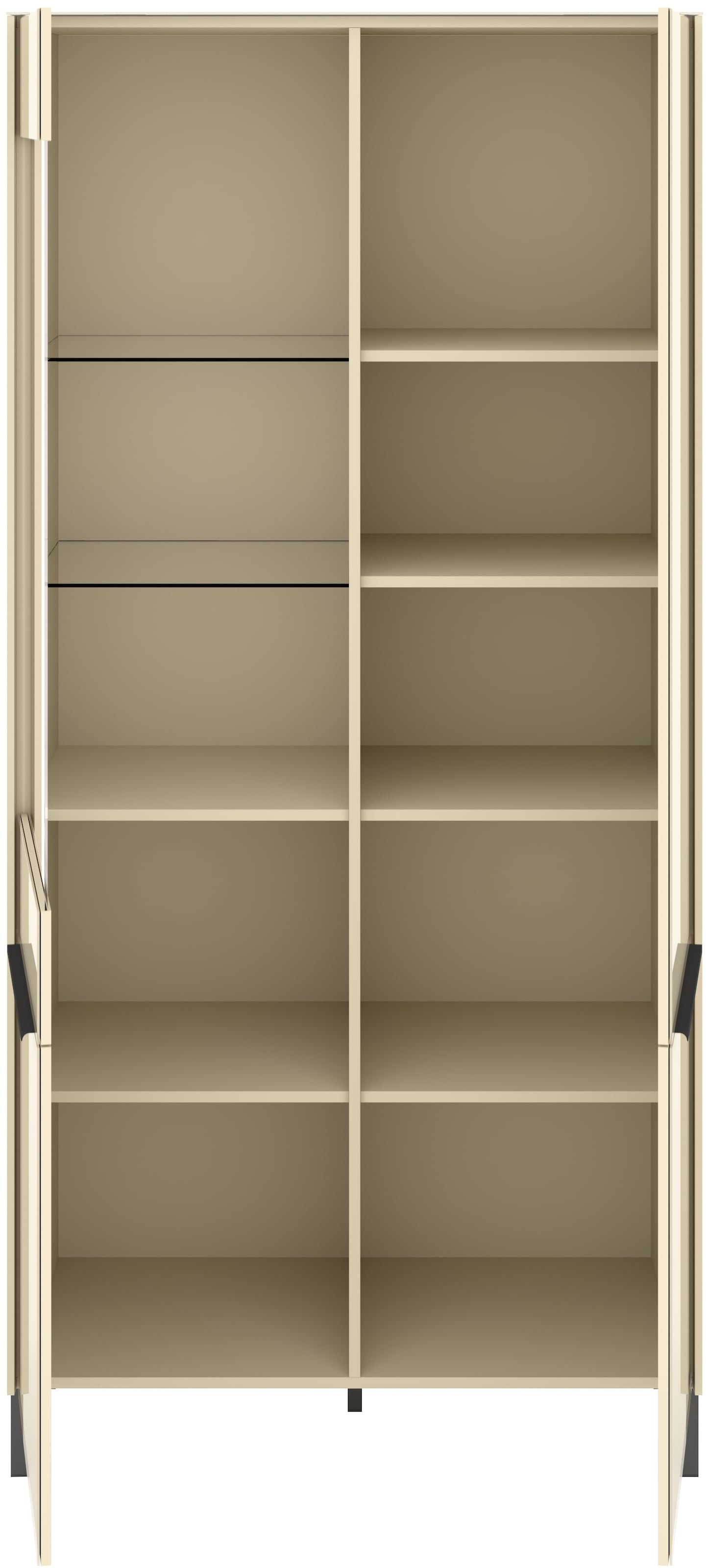 set one by Musterring Standvitrine »Reno« 1 Stk. tlg. Mit Vierkantfuß in diversen Farben, 197 cm Höhe & Farbauswahl