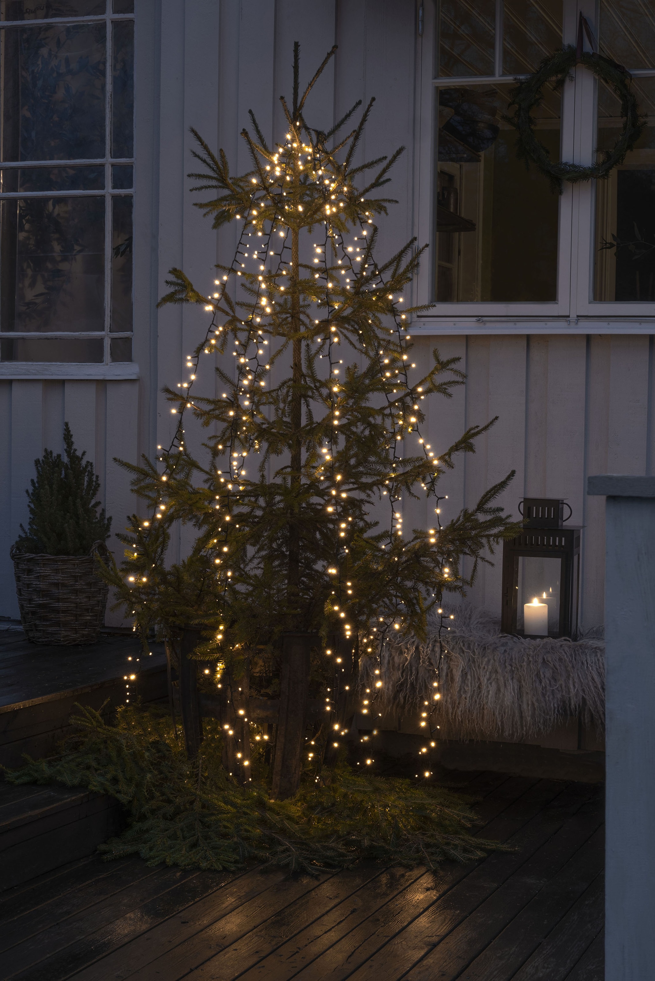 KONSTSMIDE LED-Baummantel »Weihnachtsdeko Compactlights Micro Lichterkette St.-flammig, Stränge 6 mit Raten 1080 bestellen aussen, Dioden à 180 Christbaumschmuck«, LED Ring, auf