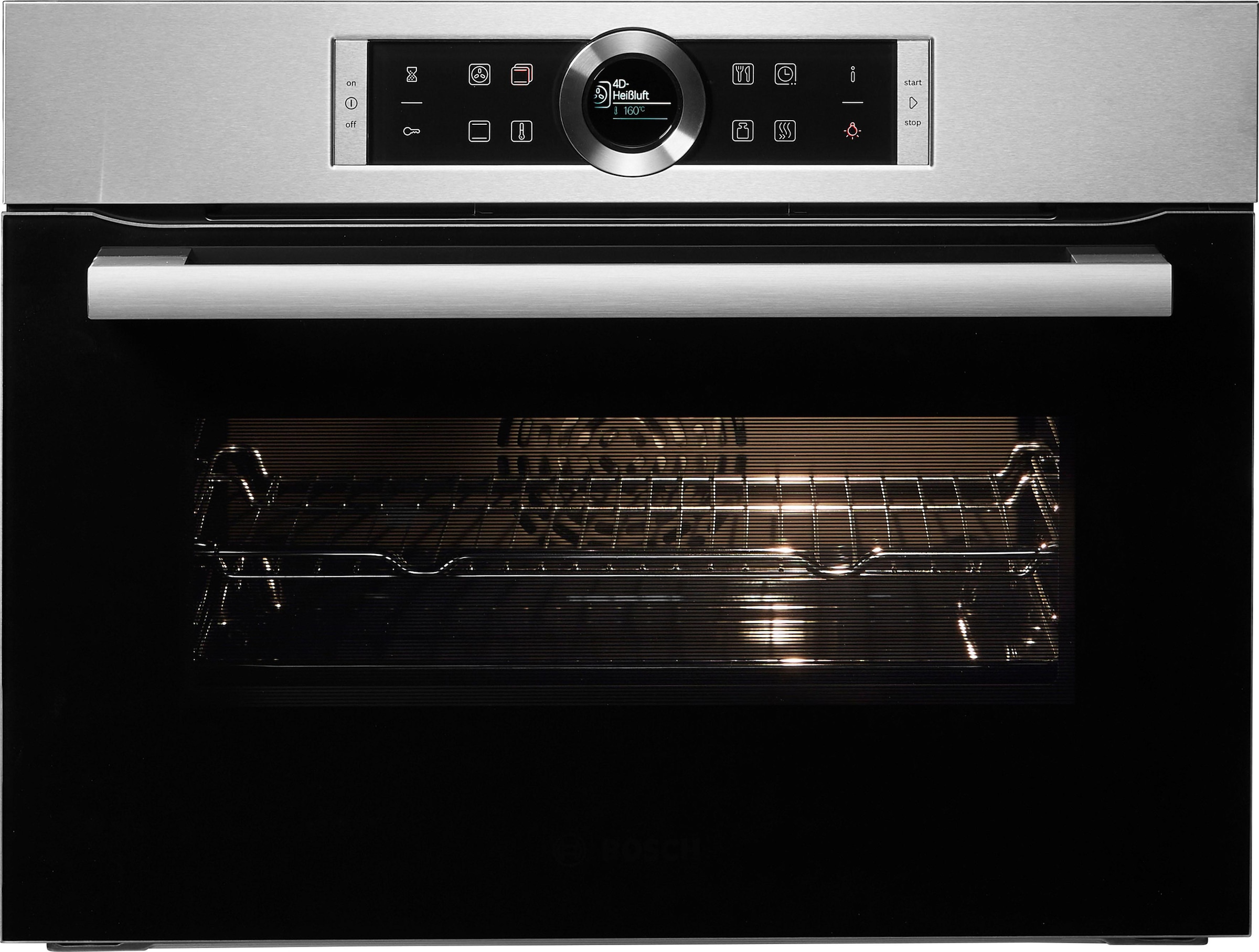 BOSCH Einbaubackofen »CBG635BS3«, 8, CBG635BS3, mit Teleskopauszug nachrüstbar, ecoClean Direct