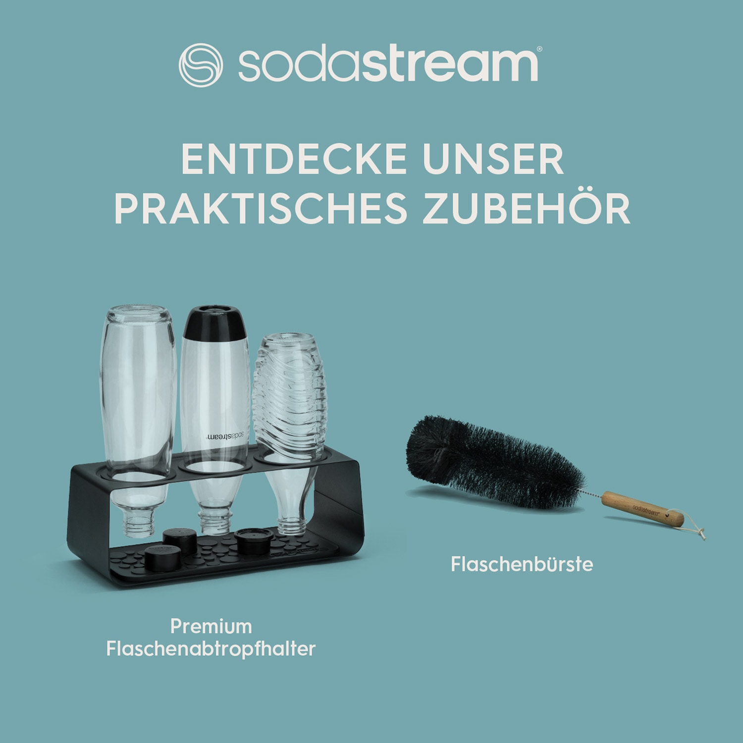 SodaStream Wassersprudler Flasche »Metallflasche DUO Thermic, 0,8 l«, (1 tlg.), Kapazität von 680 ml bis zur Fülllinie