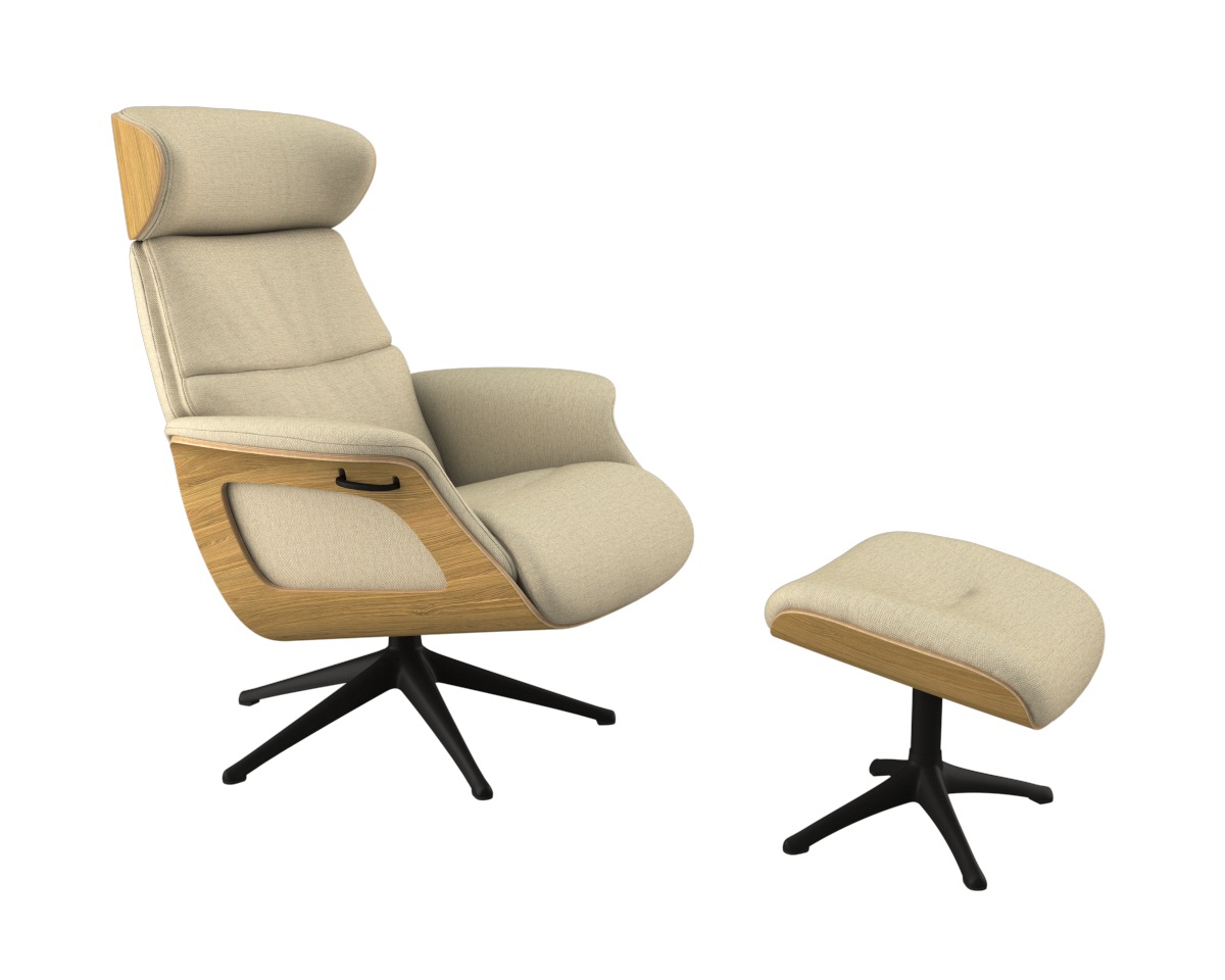 FLEXLUX Relaxsessel »Clement Rücken u. Kopfverstellung, ergonomisch, Aircha günstig online kaufen