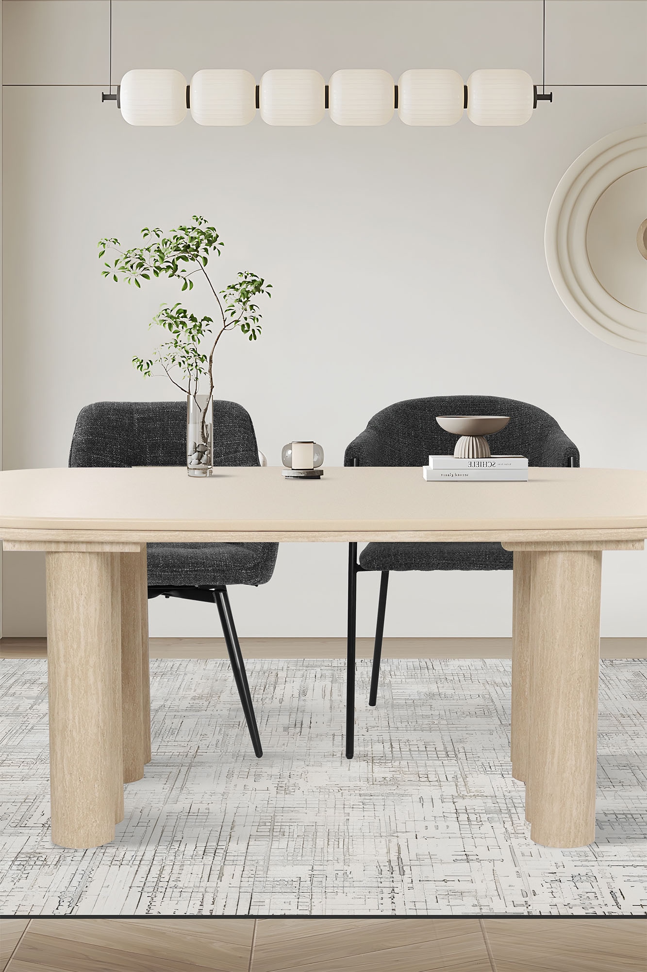 SIT Drehstuhl, (Set), 2 St., Strukturstoff, mit 360° Drehfunktion