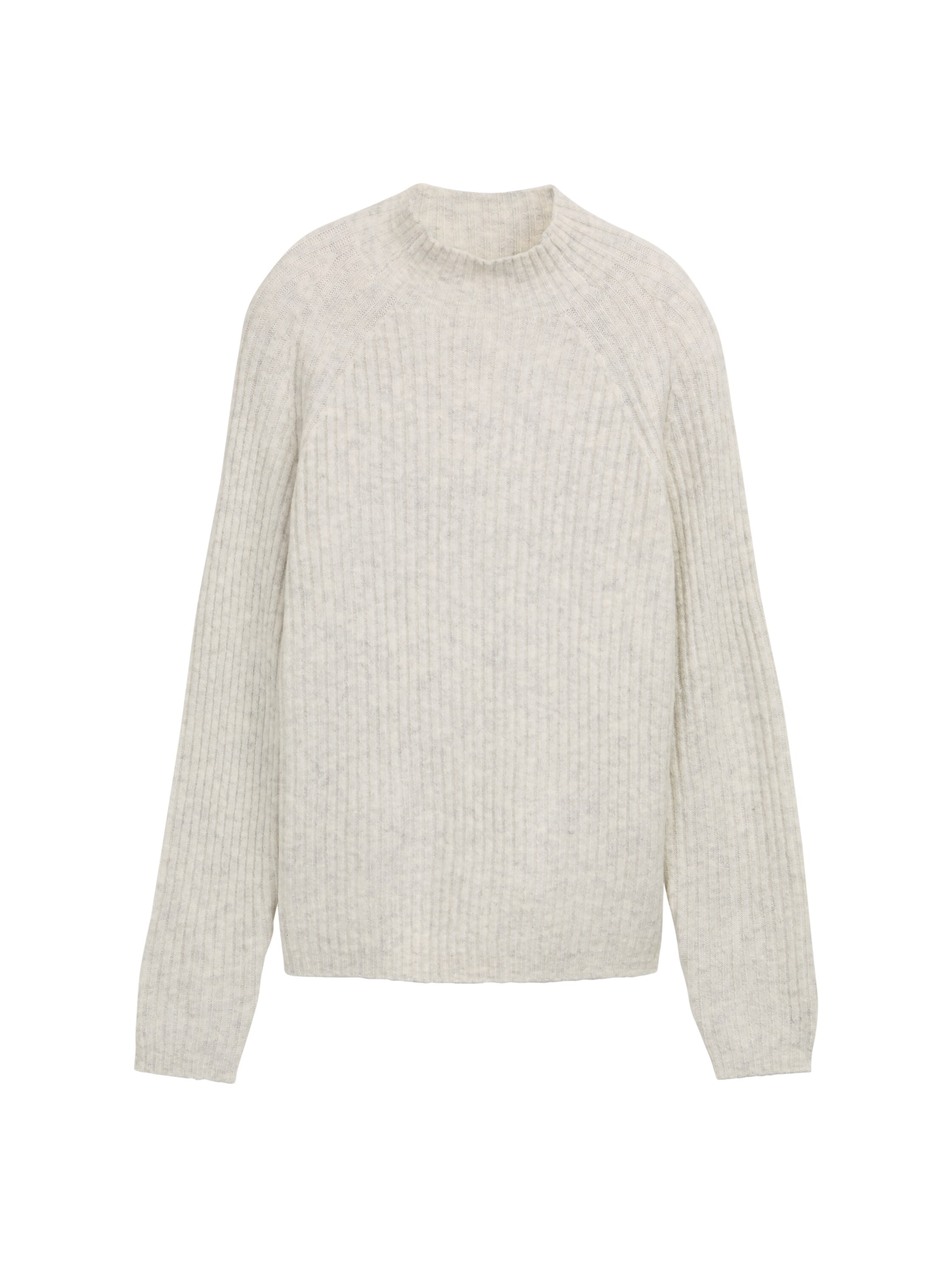 TOM TAILOR Denim V-Ausschnitt-Pullover mit Stehkragen