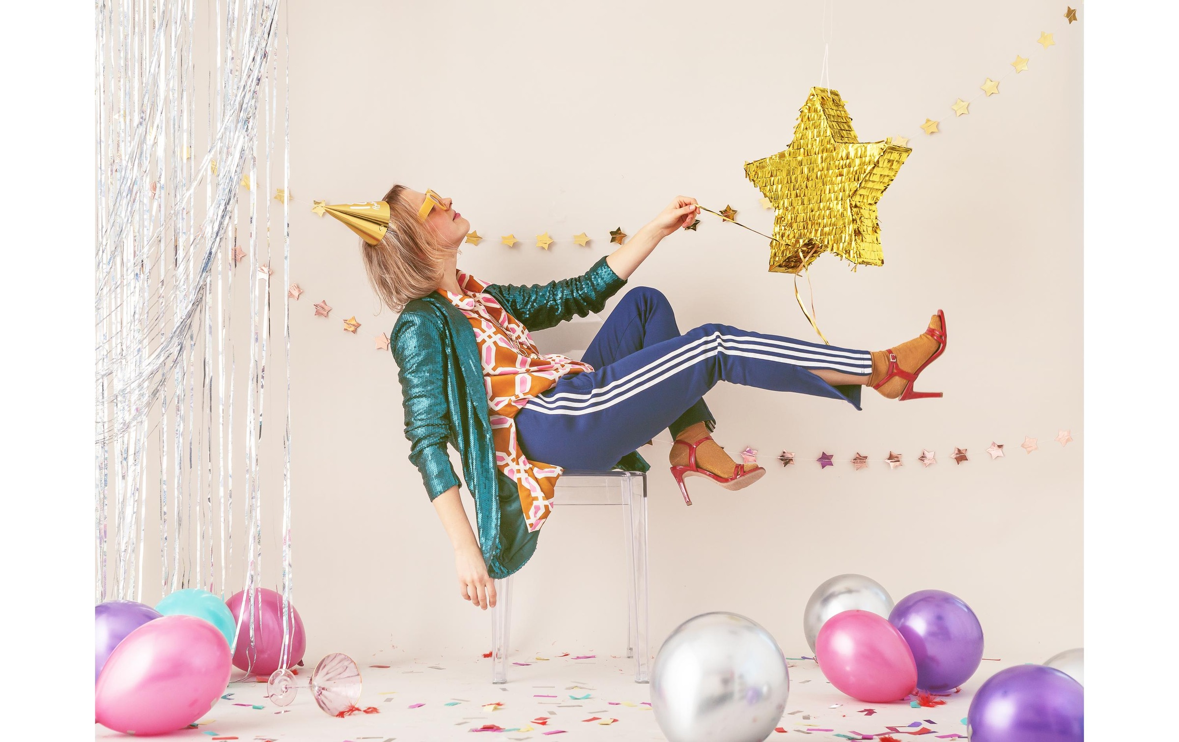 partydeco Girlande »Pinata Stern, 44.5 x 42.5«