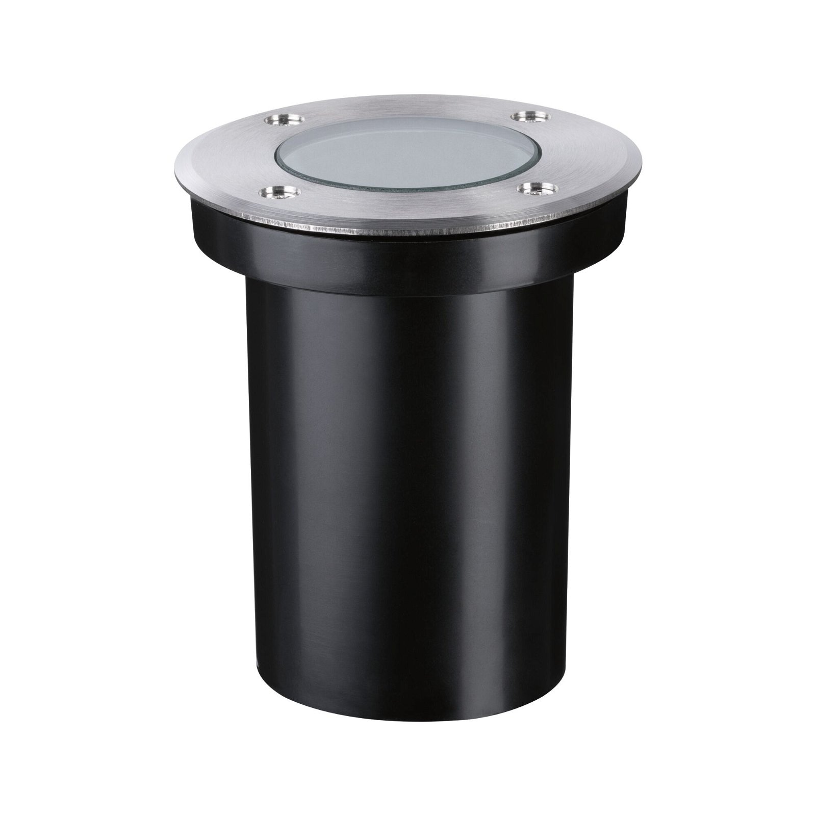 Paulmann LED Einbauleuchte »IP65 110mm 2200K 4,3W 320lm 230V Edelstahl gebürstet, Kunststoff«, 1 flammig, Leuchtmittel GU10 | LED fest integriert, Bodeneinbauleuchte Goldlicht insektenfreundlich