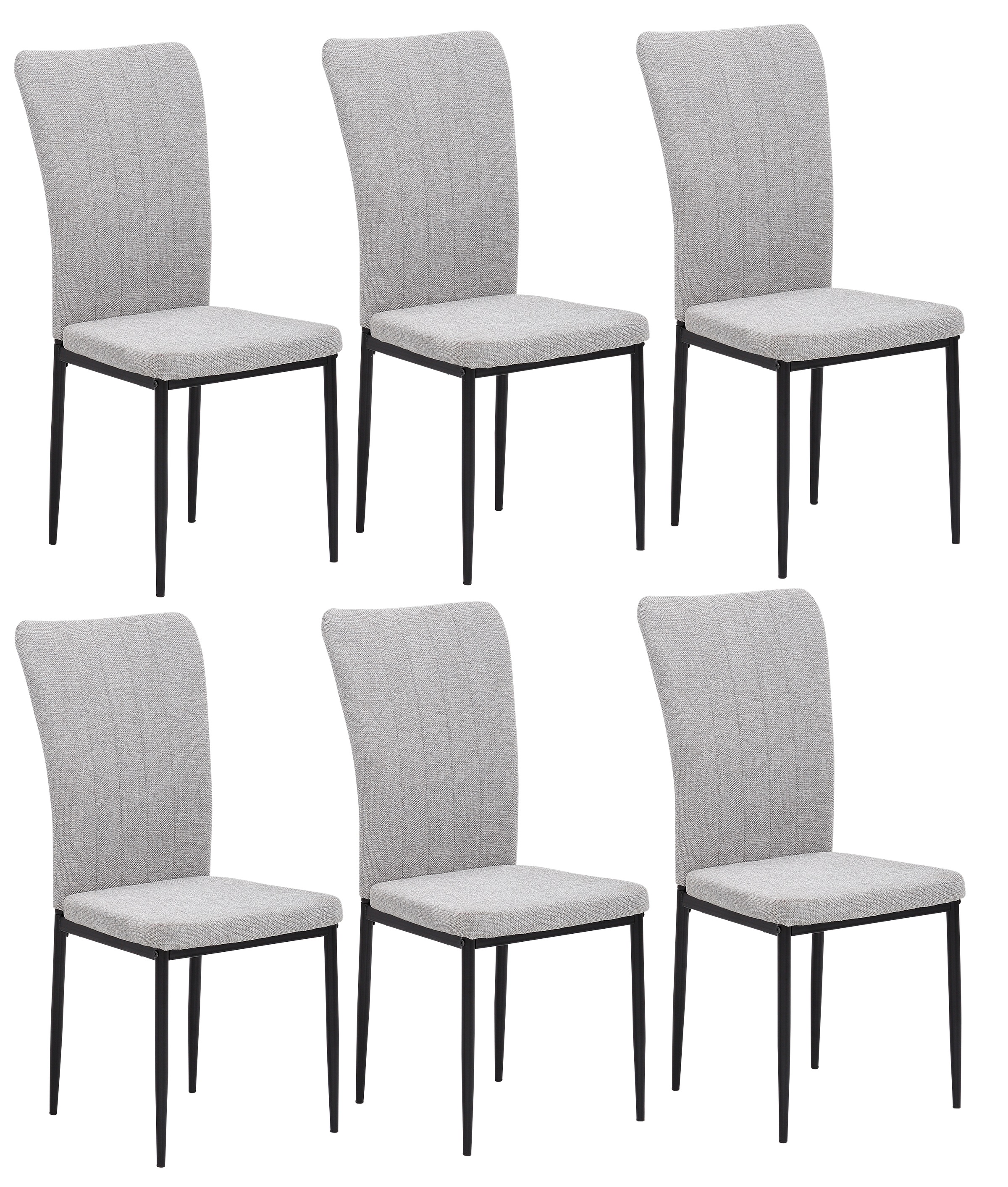 Home affaire 4-Fußstuhl »Bergamo« (Set) 6 Stk.erhältlich in Samt, Vintage-M günstig online kaufen