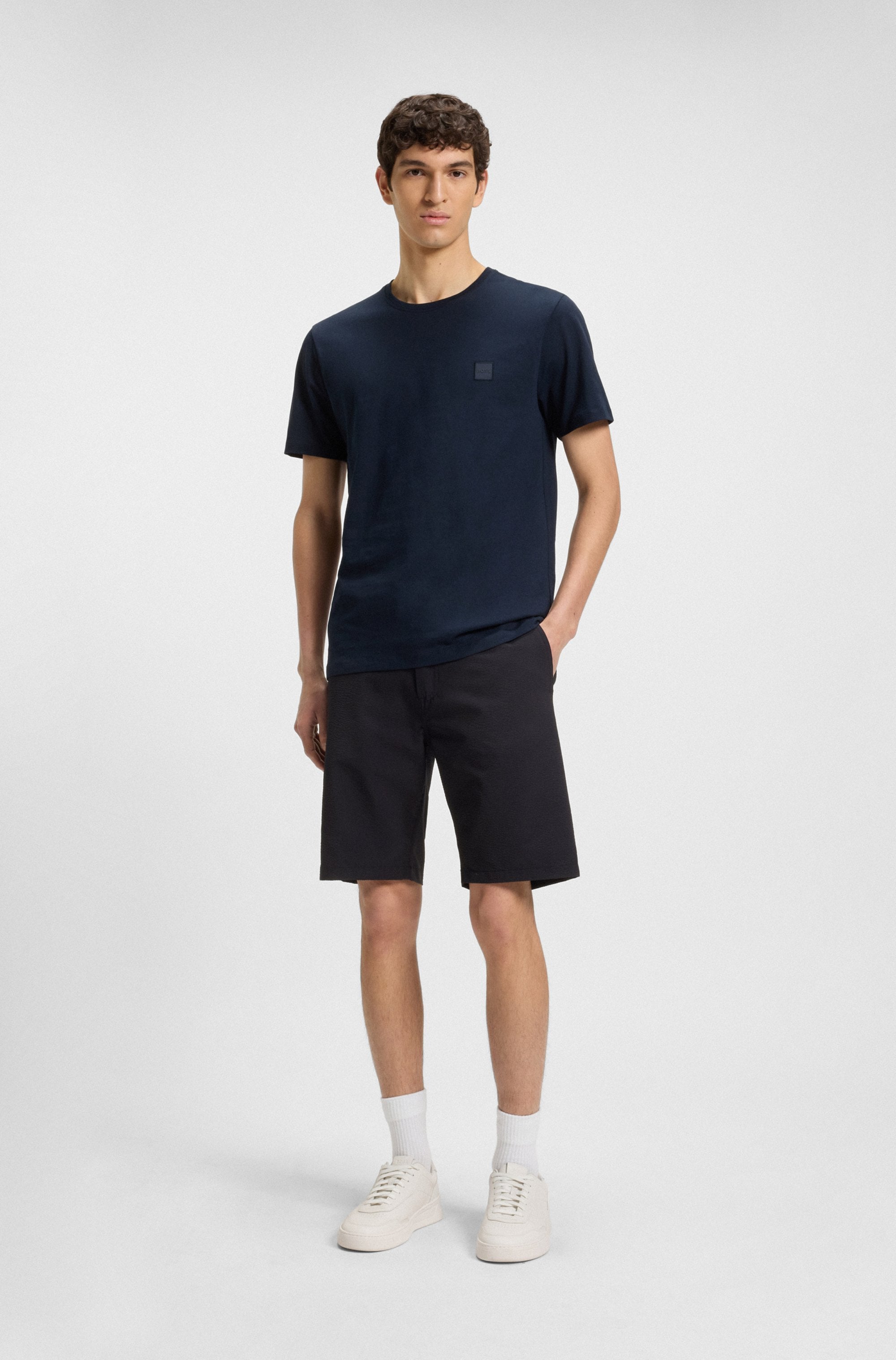 BOSS ORANGE Chinoshorts »tapered DS«, mit Kordelzug