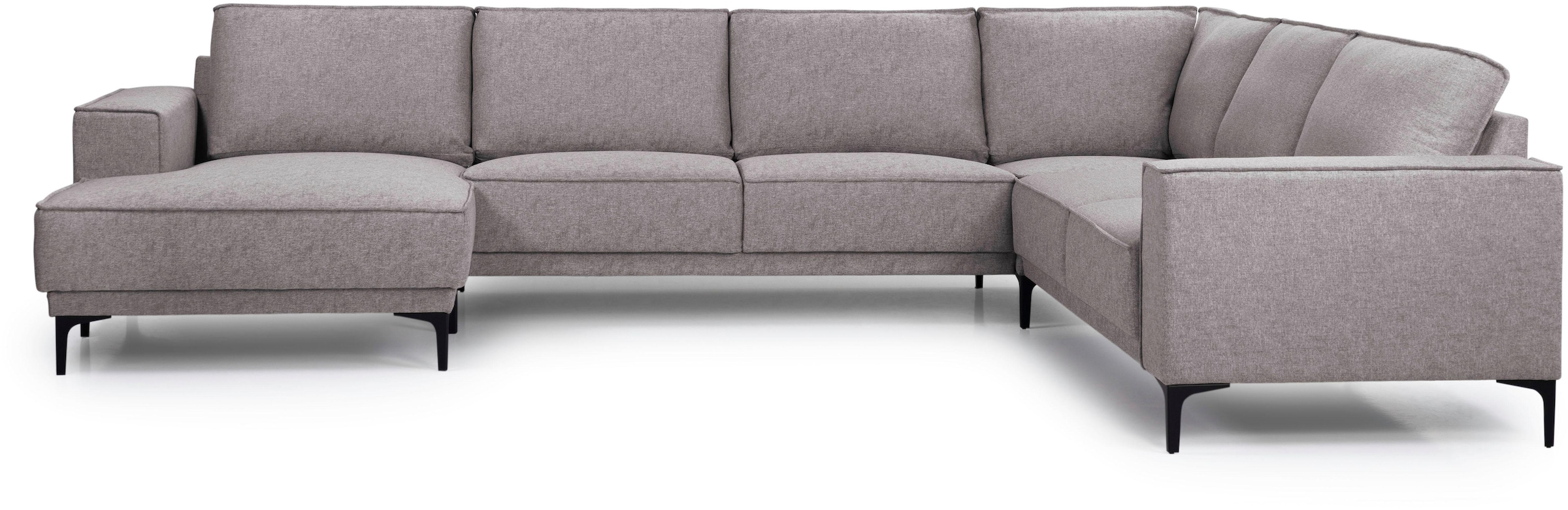 OTTO home Wohnlandschaft »XXL Sofa Oland, Struktur, Flachgewebe, Luxus-Micr günstig online kaufen