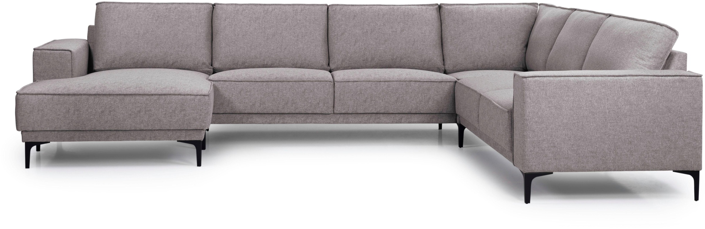 Places of Style Wohnlandschaft »XXL Sofa Oland, Struktur, Flachgewebe, Luxu günstig online kaufen