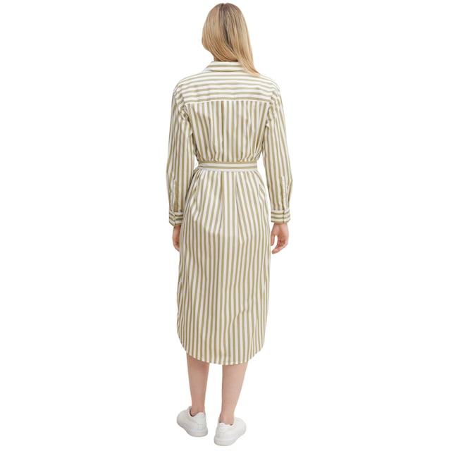 TOM TAILOR Blusenkleid, mit Bindeband an der Taillie online bestellen