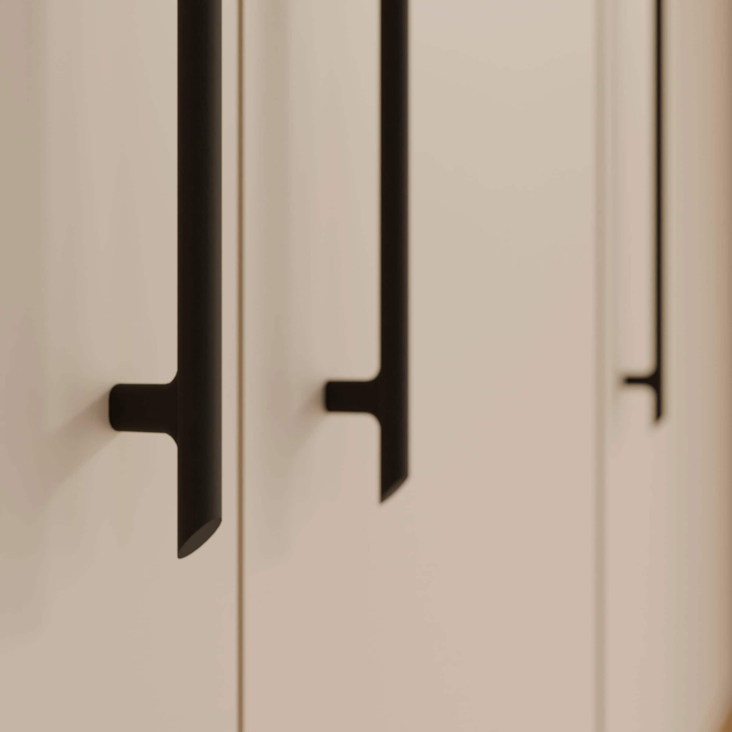 FORTE Kleiderschrank »Mokkaris ,Topseller, zeitloses Design, 3–4 Türen, Made in Europe« B/H/T ca. 145x200x59cm oder 206x200x59cm, 