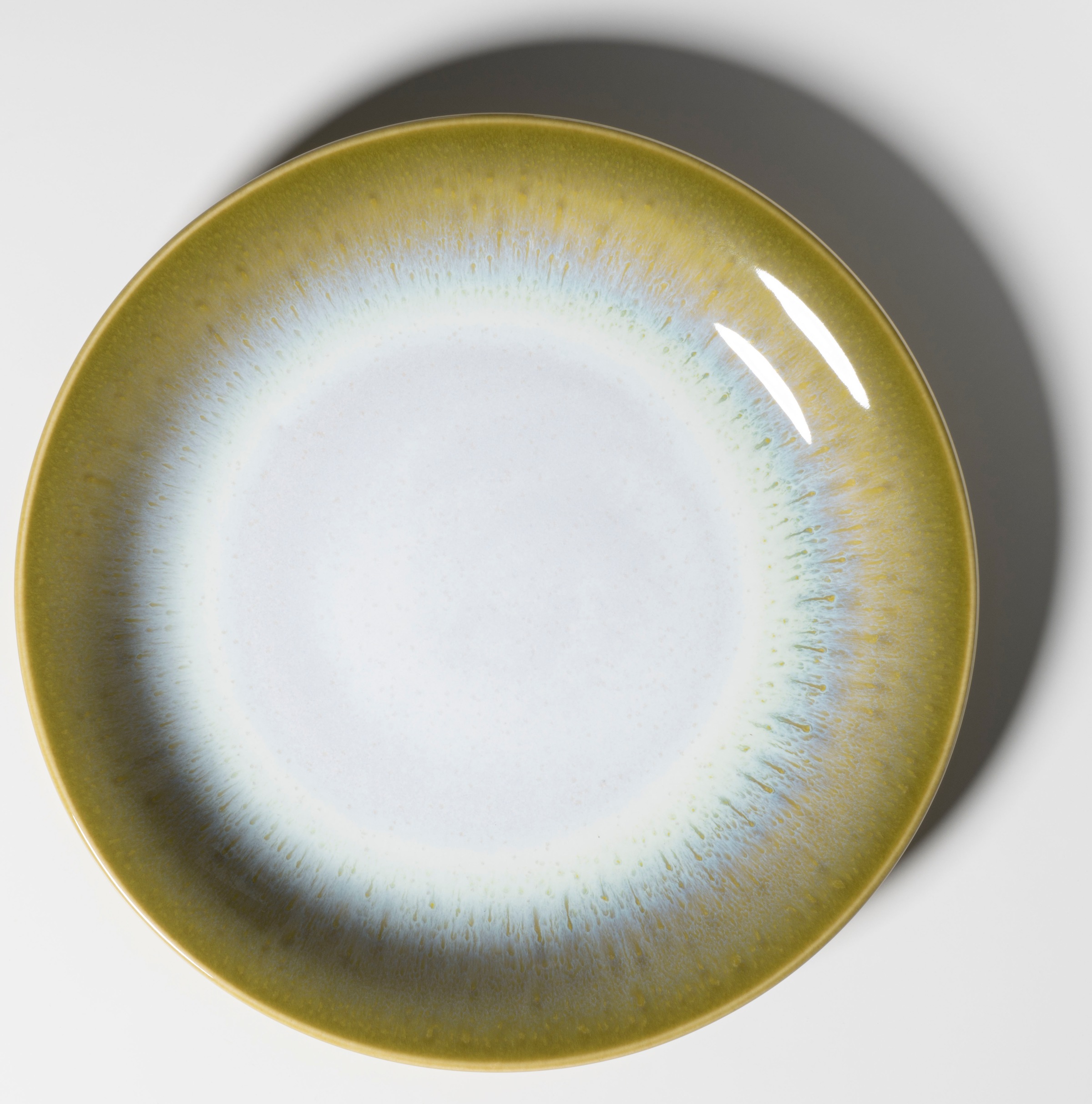 gipfelstück Speiseteller »Flussufer«, (Set, 4 St.), Reaktivglasur, außergewöhnlicher, visueller Farbverlauf, Ø 26,5 cm