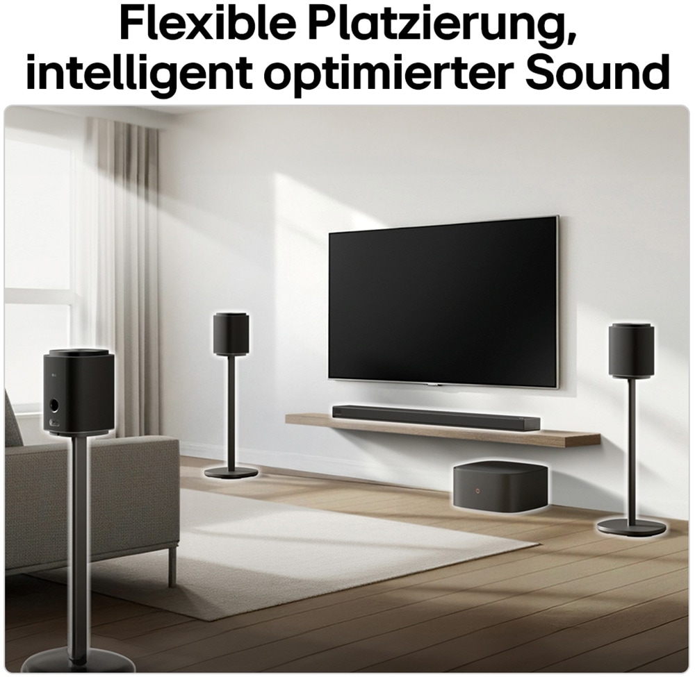 LG Subwoofer »Sound Suite W7« (WLAN (WiFi) App-Steuerung 220 W) unterstützt Dolby Atmos FlexConnect-Technologie