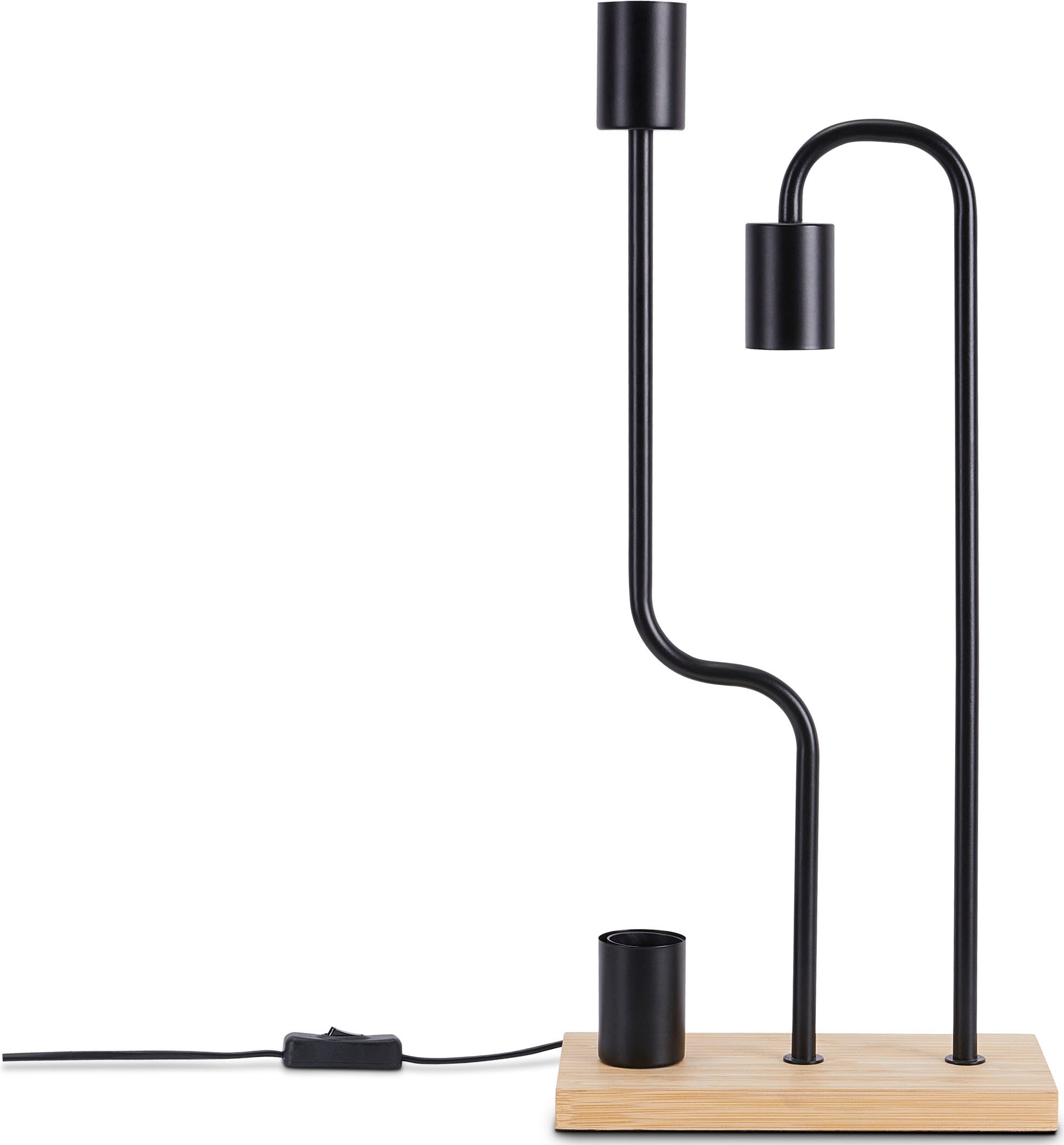 PACO HOME Tischleuchte "GERALT", schwarz, H: 53cm